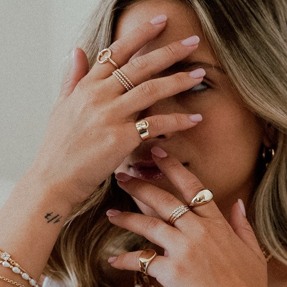 Jade Gold Ring