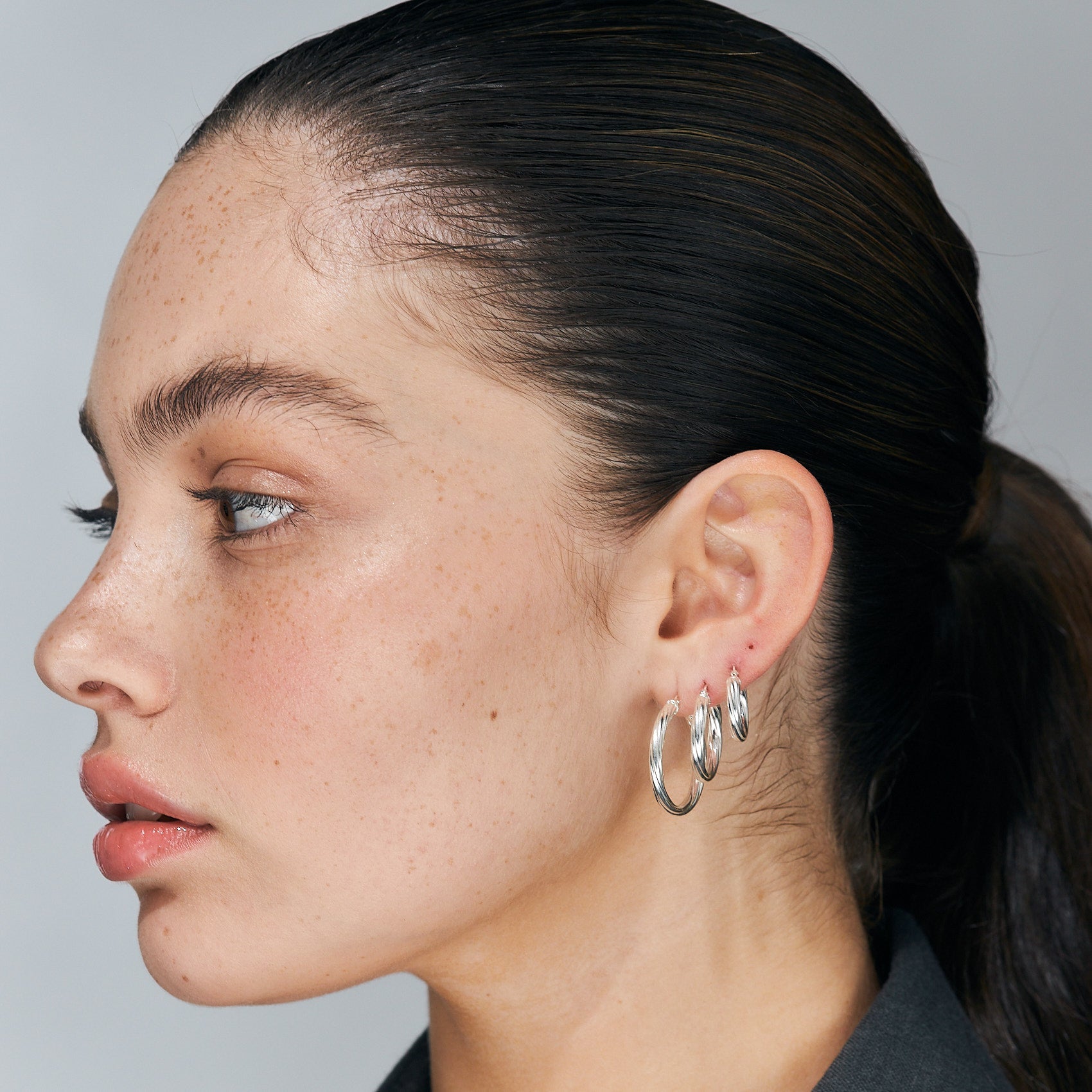 Dianara Silver Earrings (L)