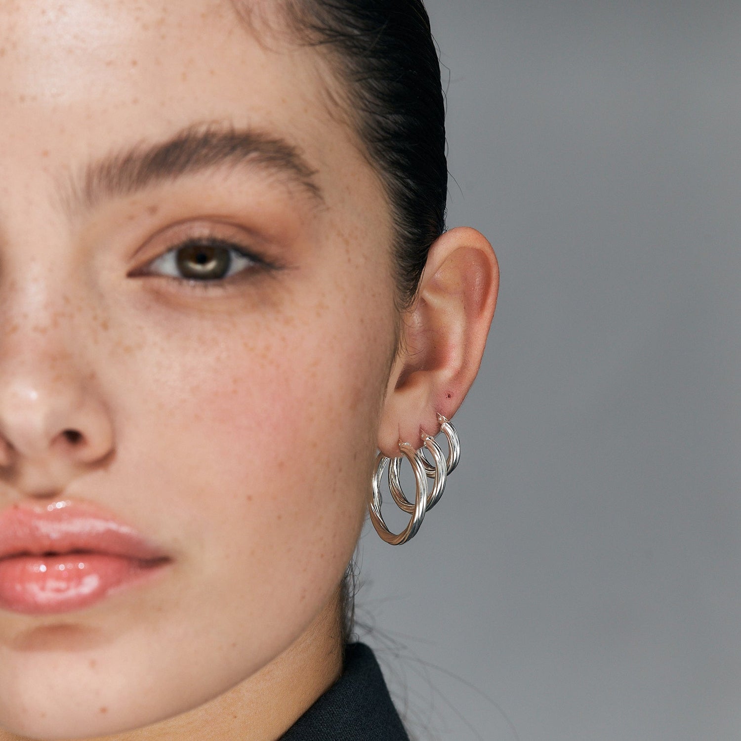 Dianara Silver Earrings (L)
