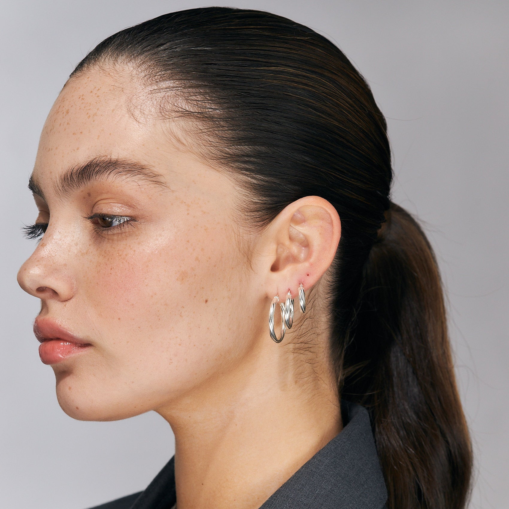 Dianara Silver Earrings (L)