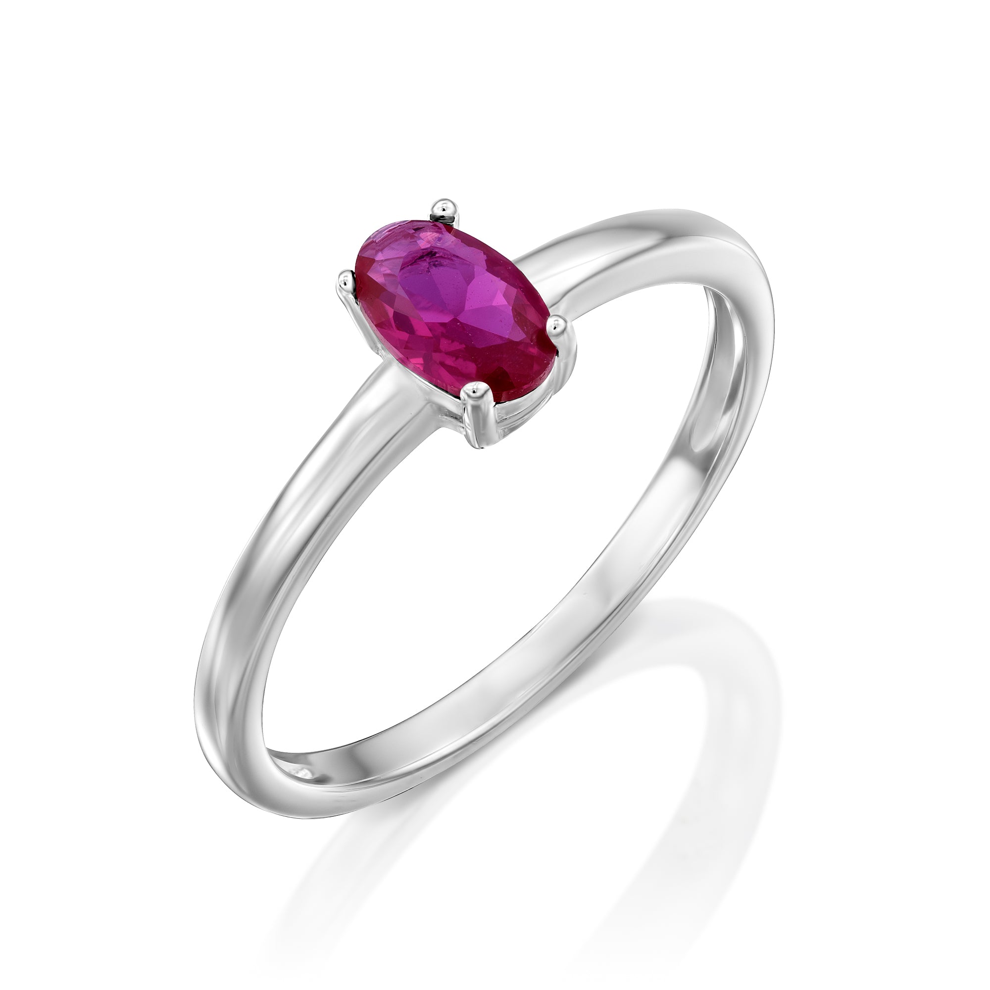 Ruby Silver Ring
