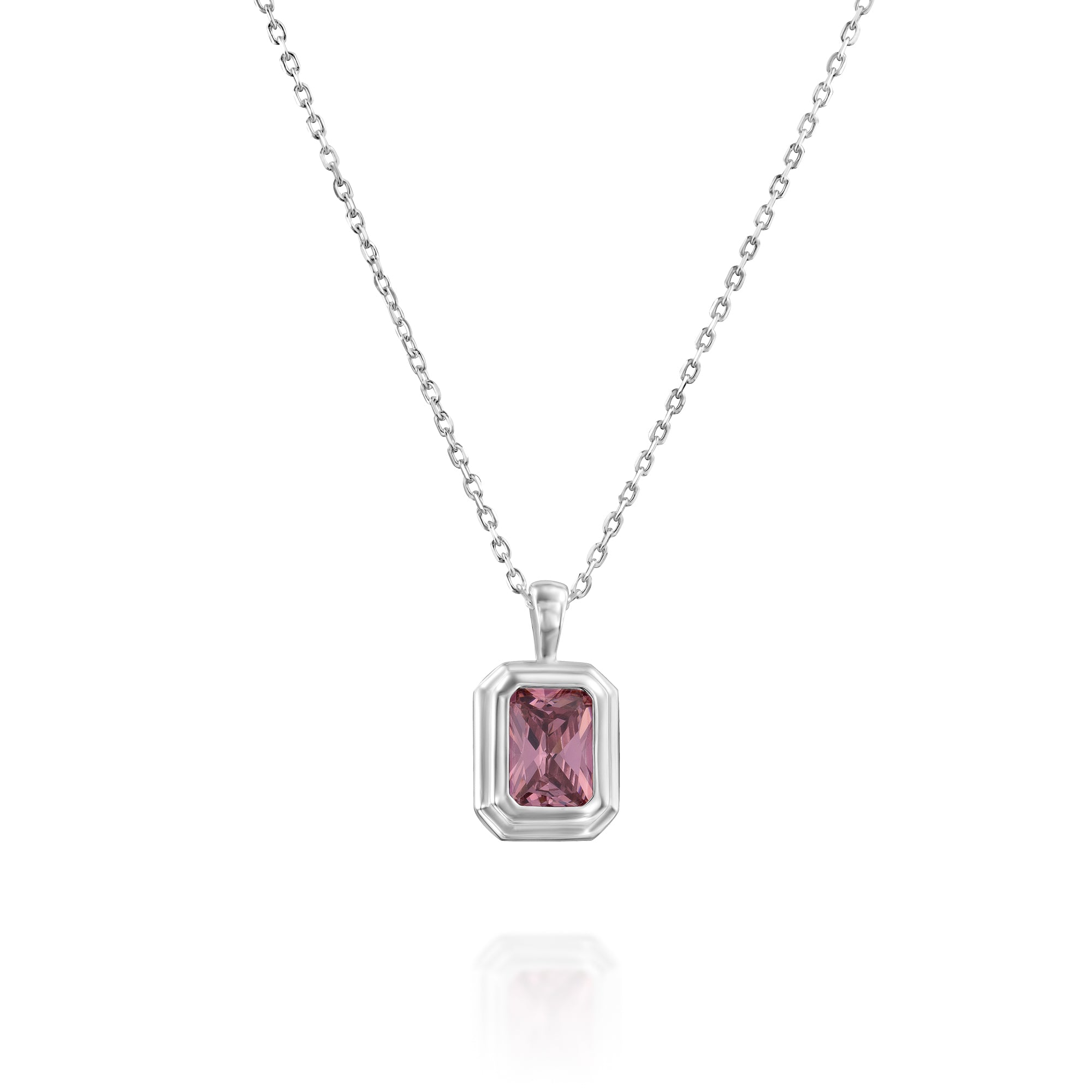 Rose Silver Necklace