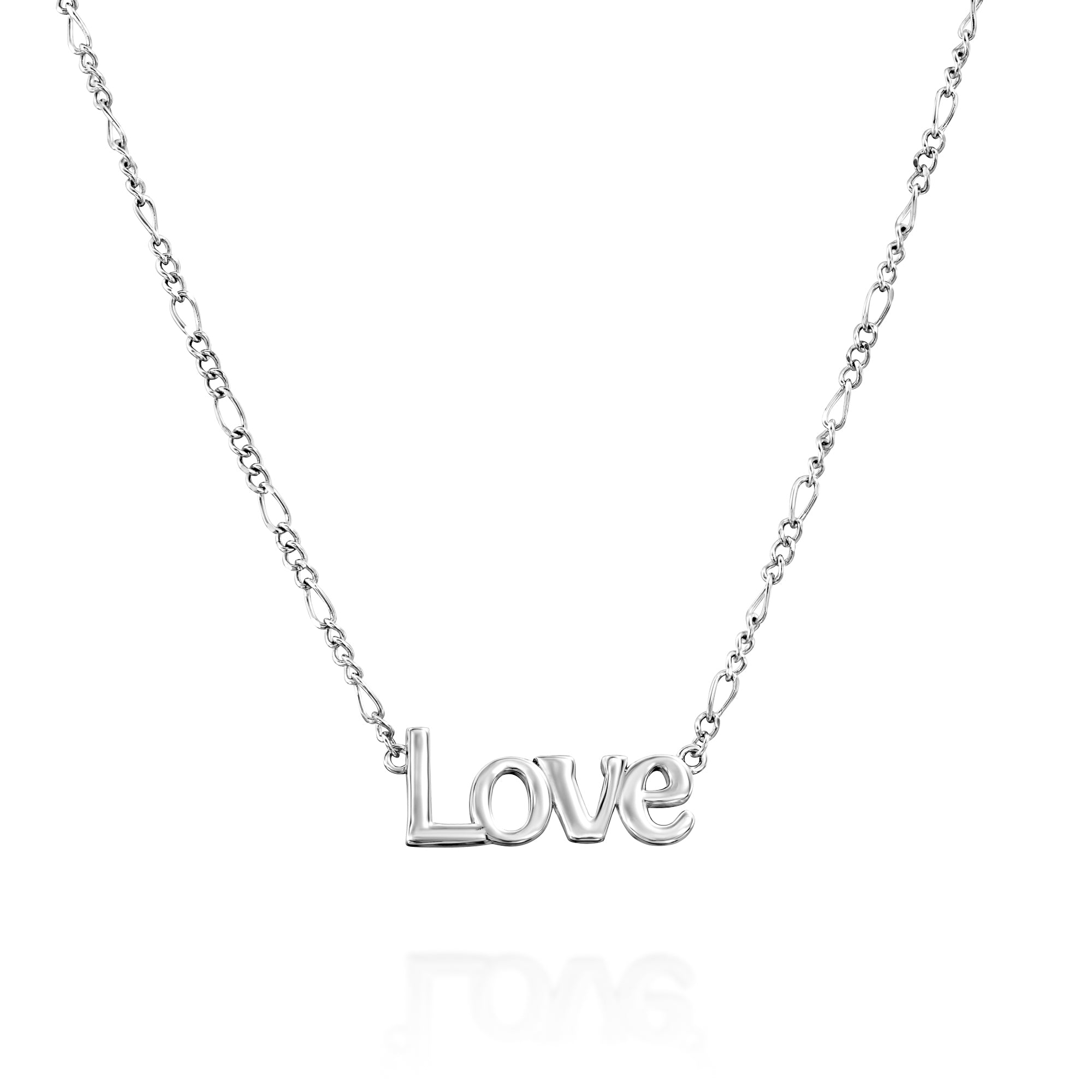 Love Silver Necklace
