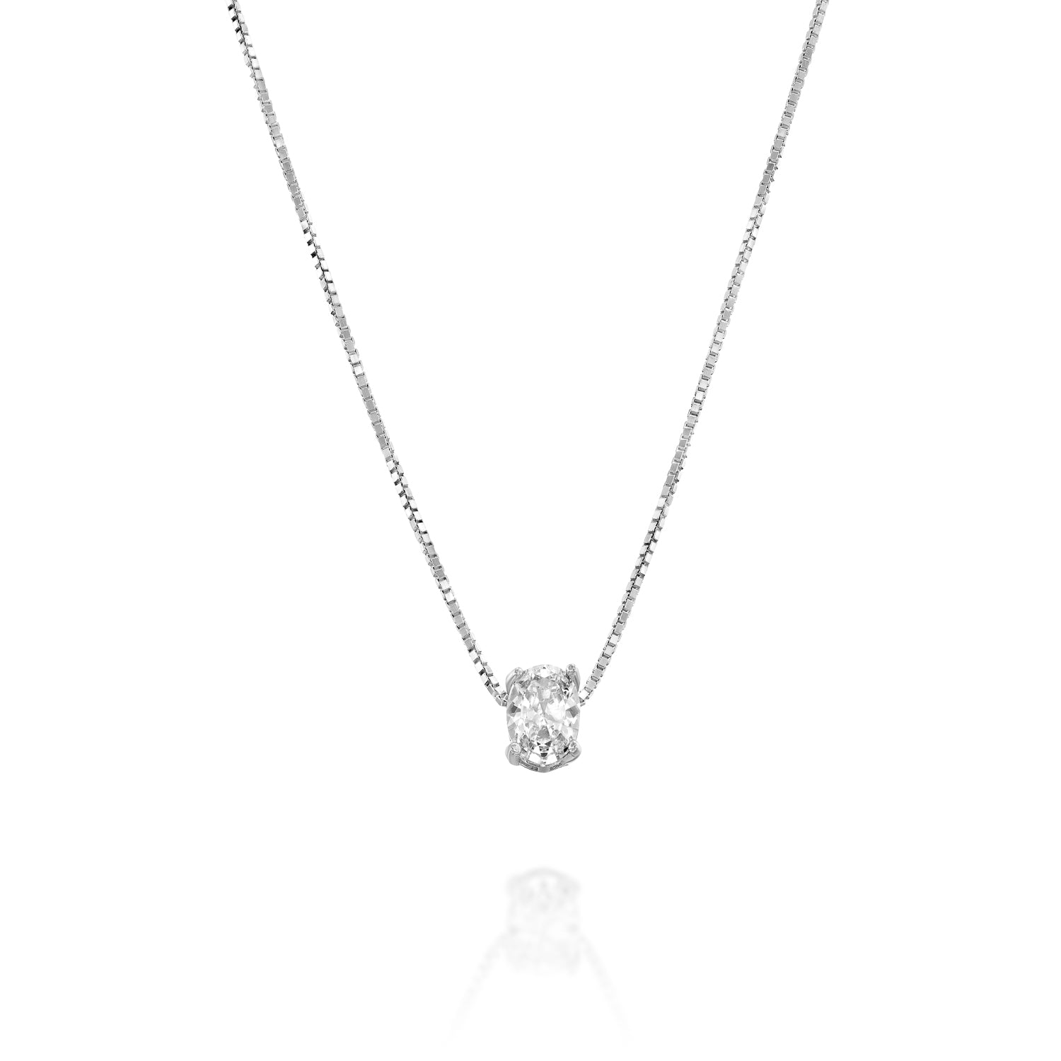 Bulb Silver Necklace
