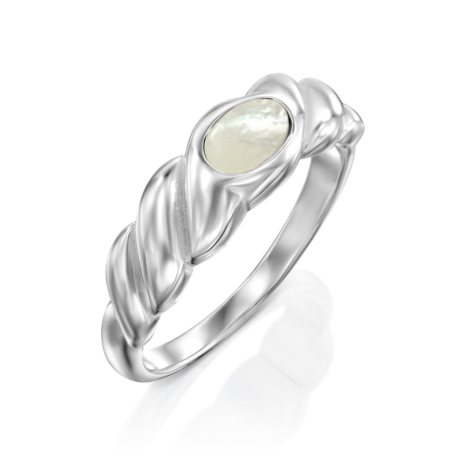 Oyster Silver Ring