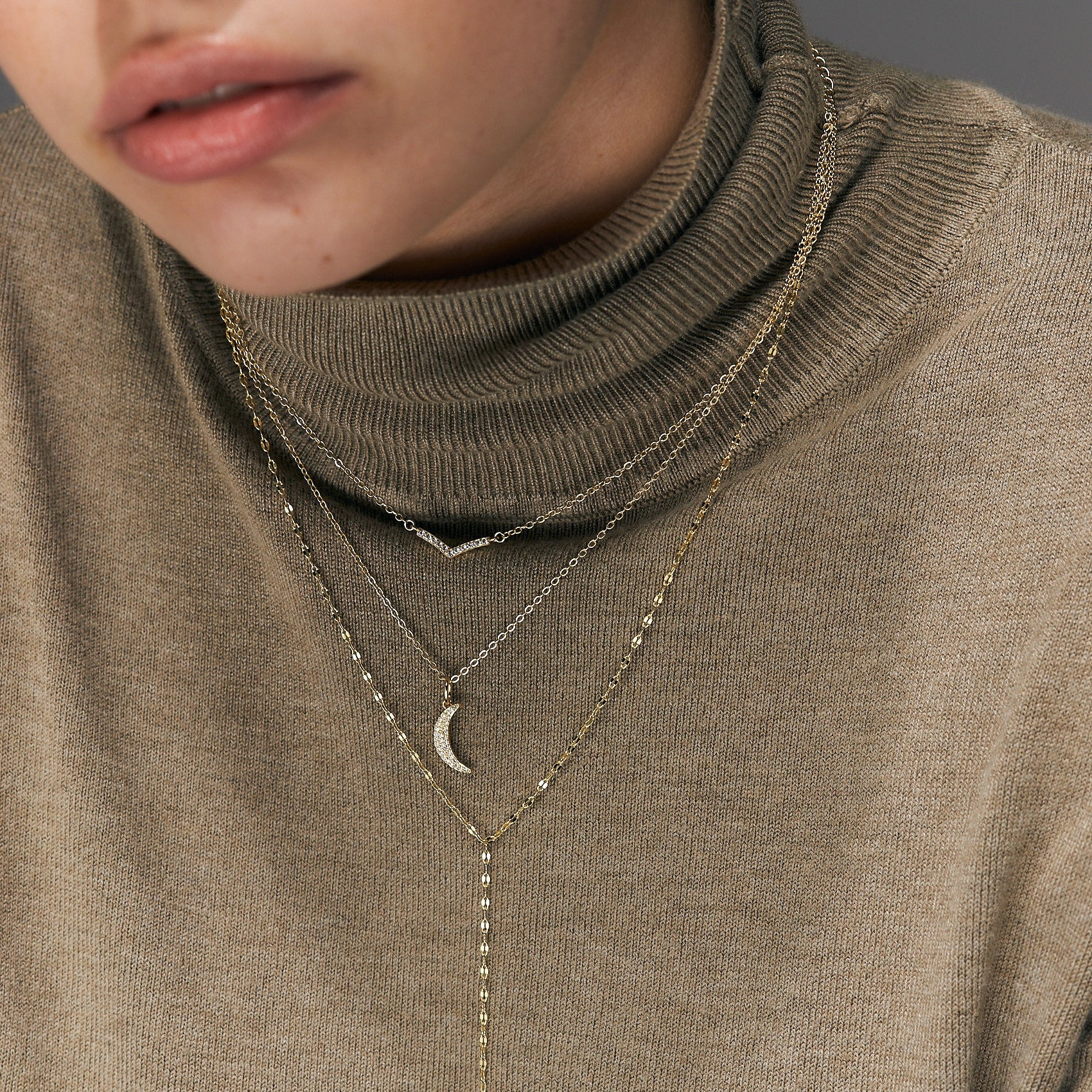 Moon Gold Necklace