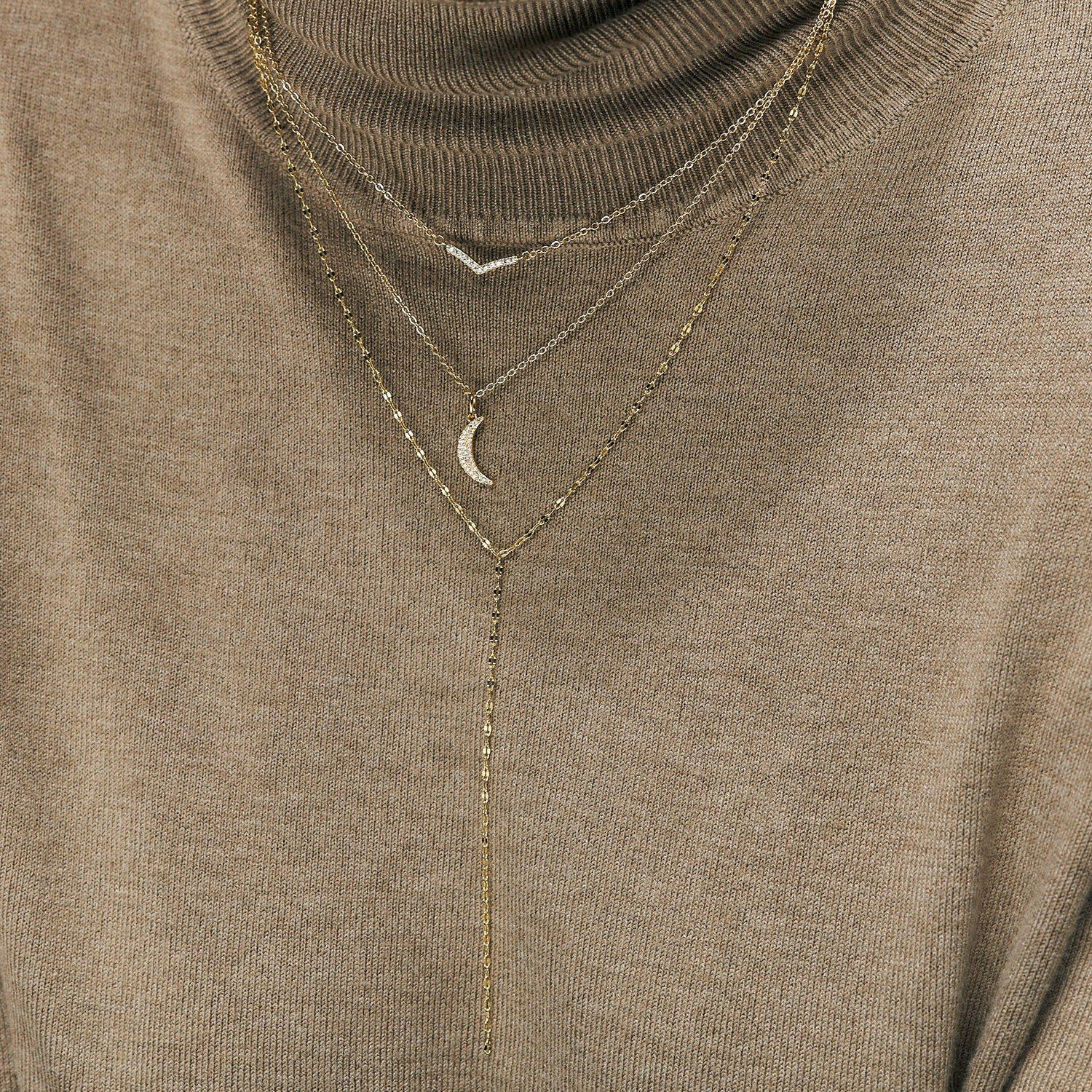 Moon Gold Necklace
