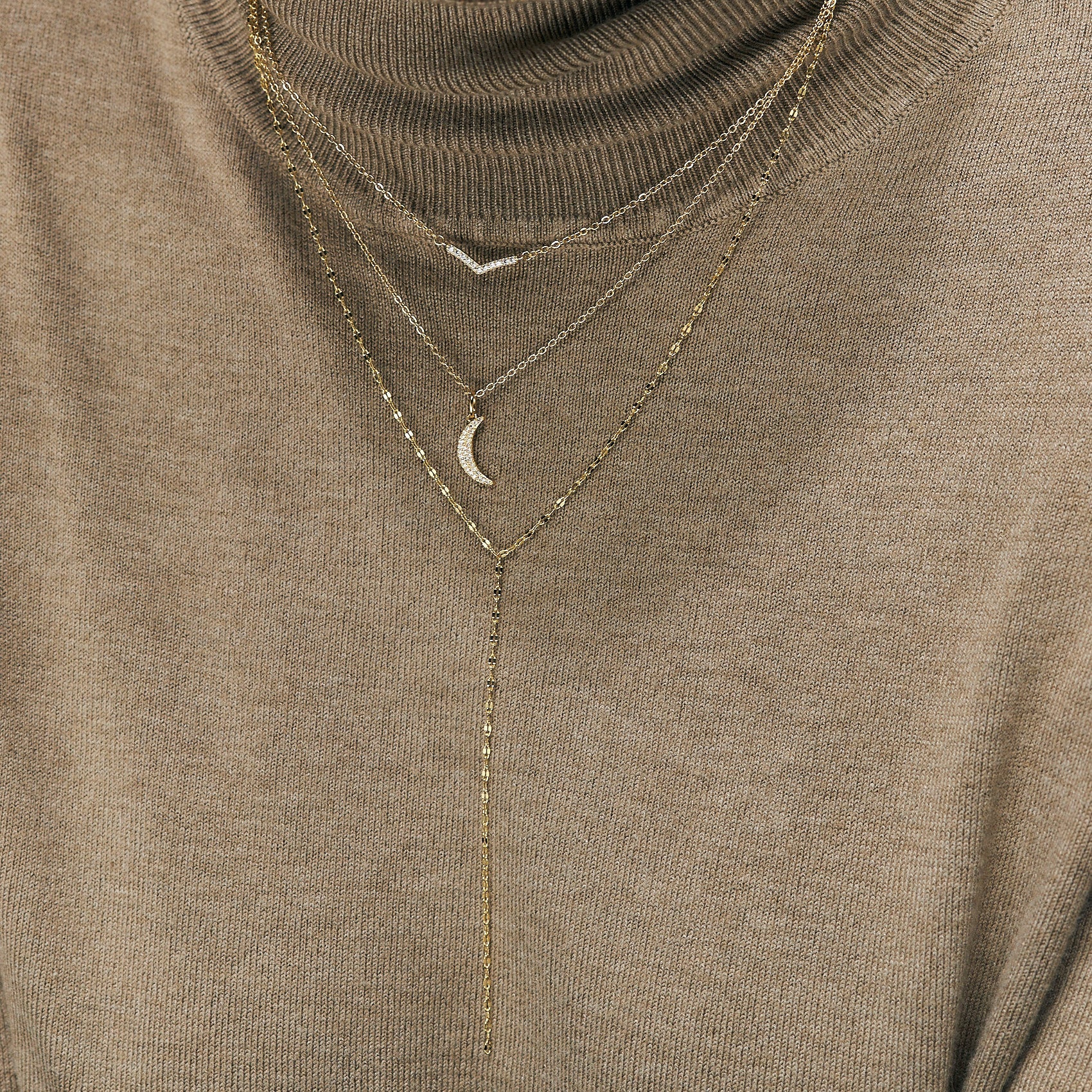 Moon Gold Necklace