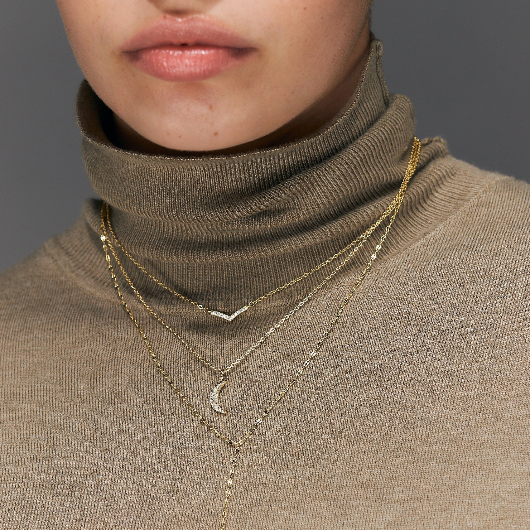 Moon Gold Necklace