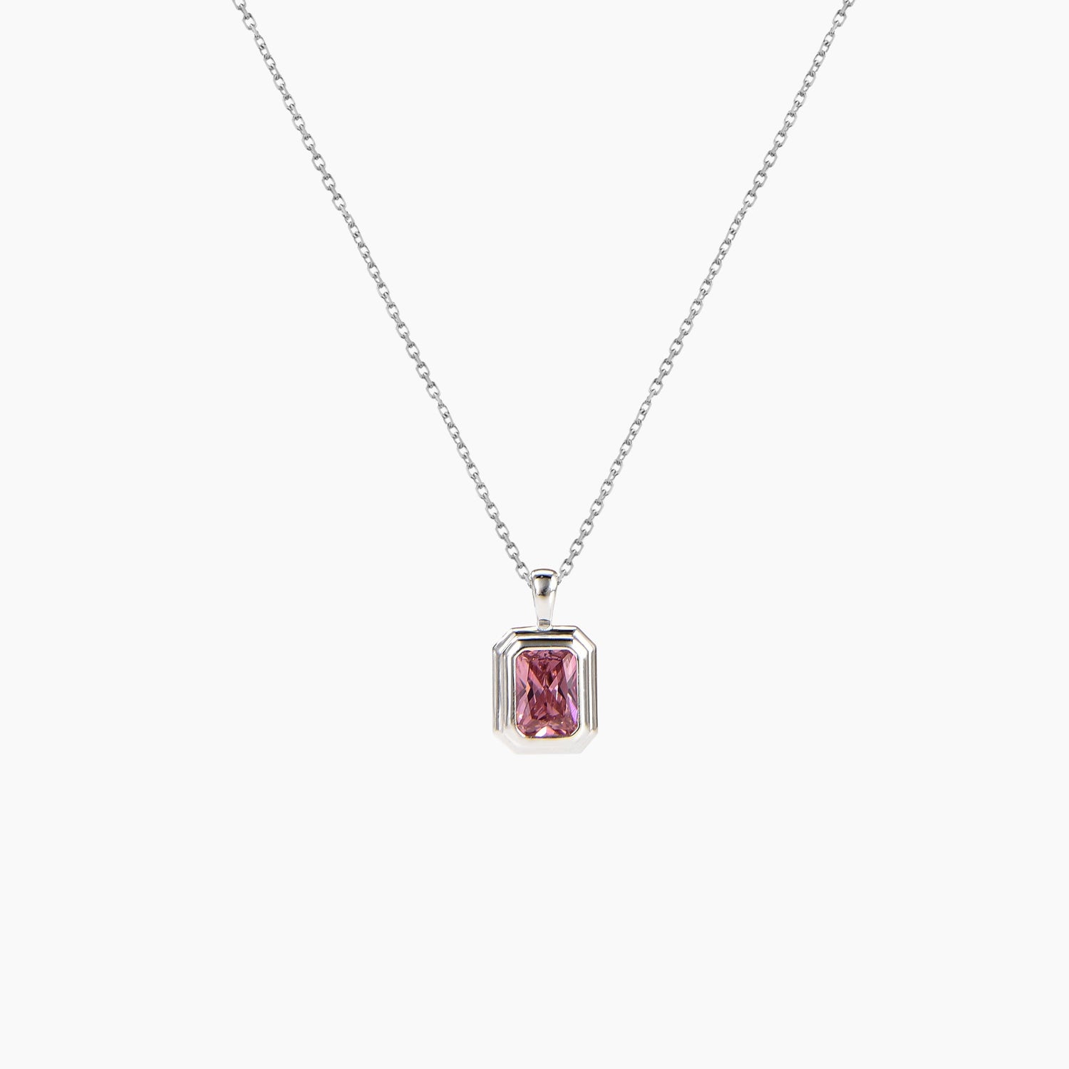 Rose Silver Necklace