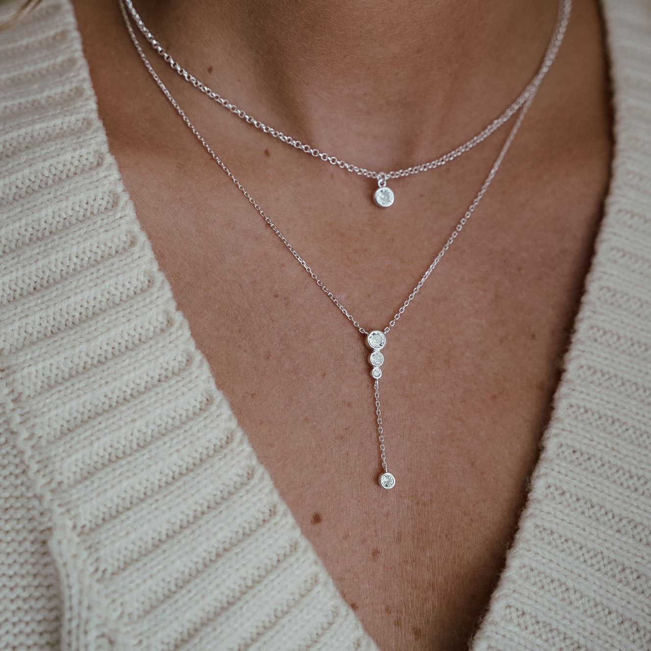 Counter Silver Necklace