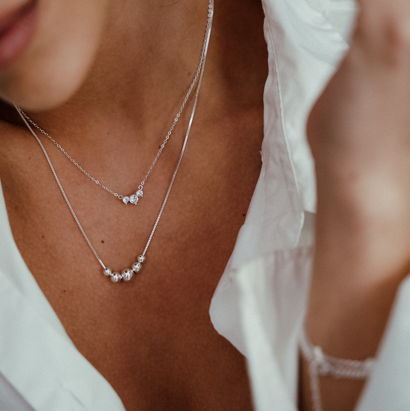 Vanessa Silver Necklace