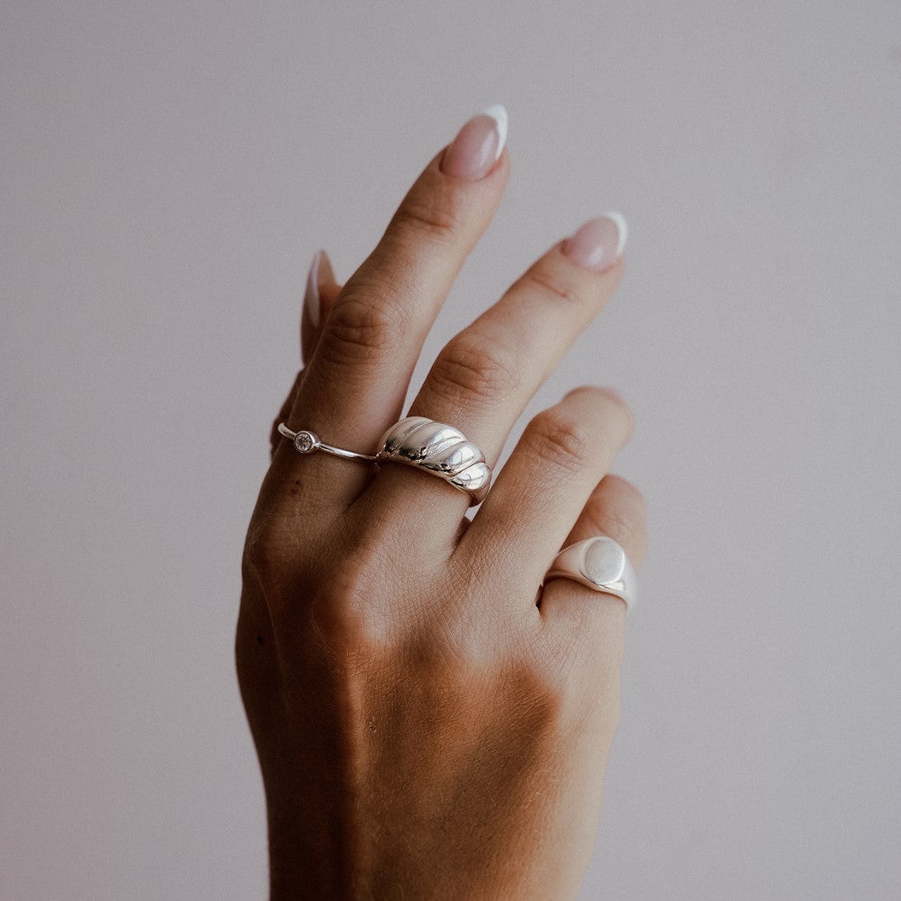 Fluor Silver Ring