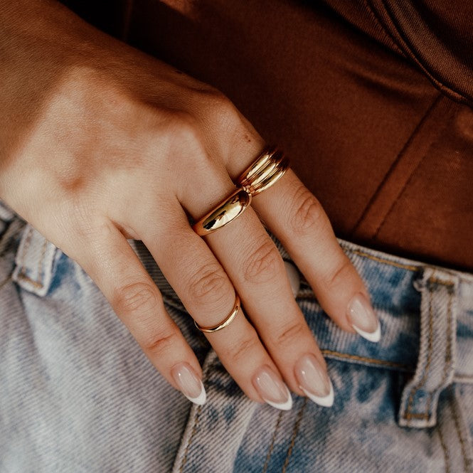 Lyre Gold Ring