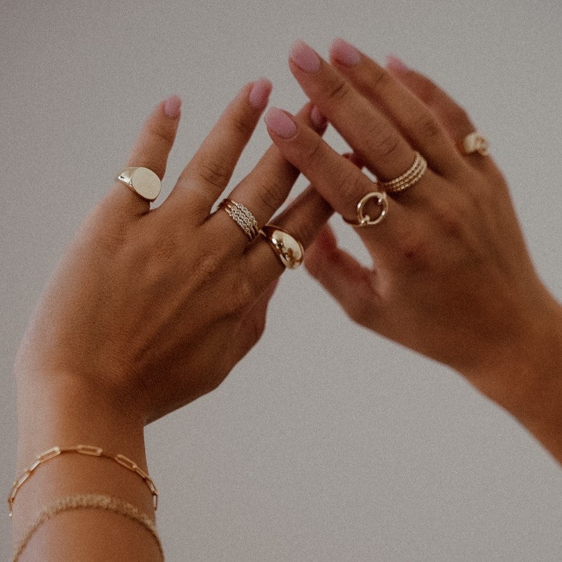 Jade Gold Ring