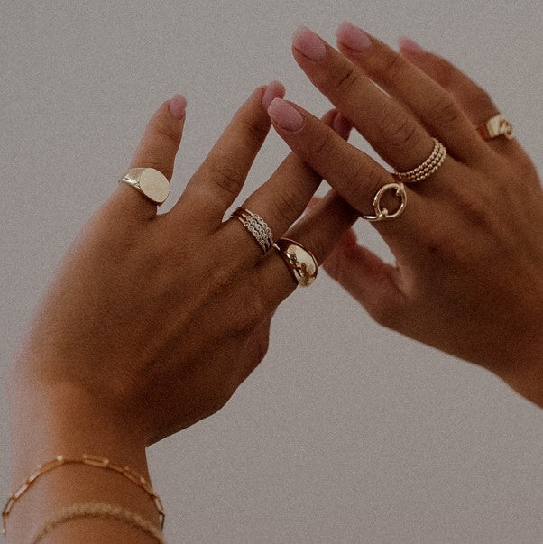 Jade Gold Ring