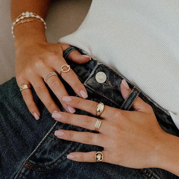 Jade Gold Ring