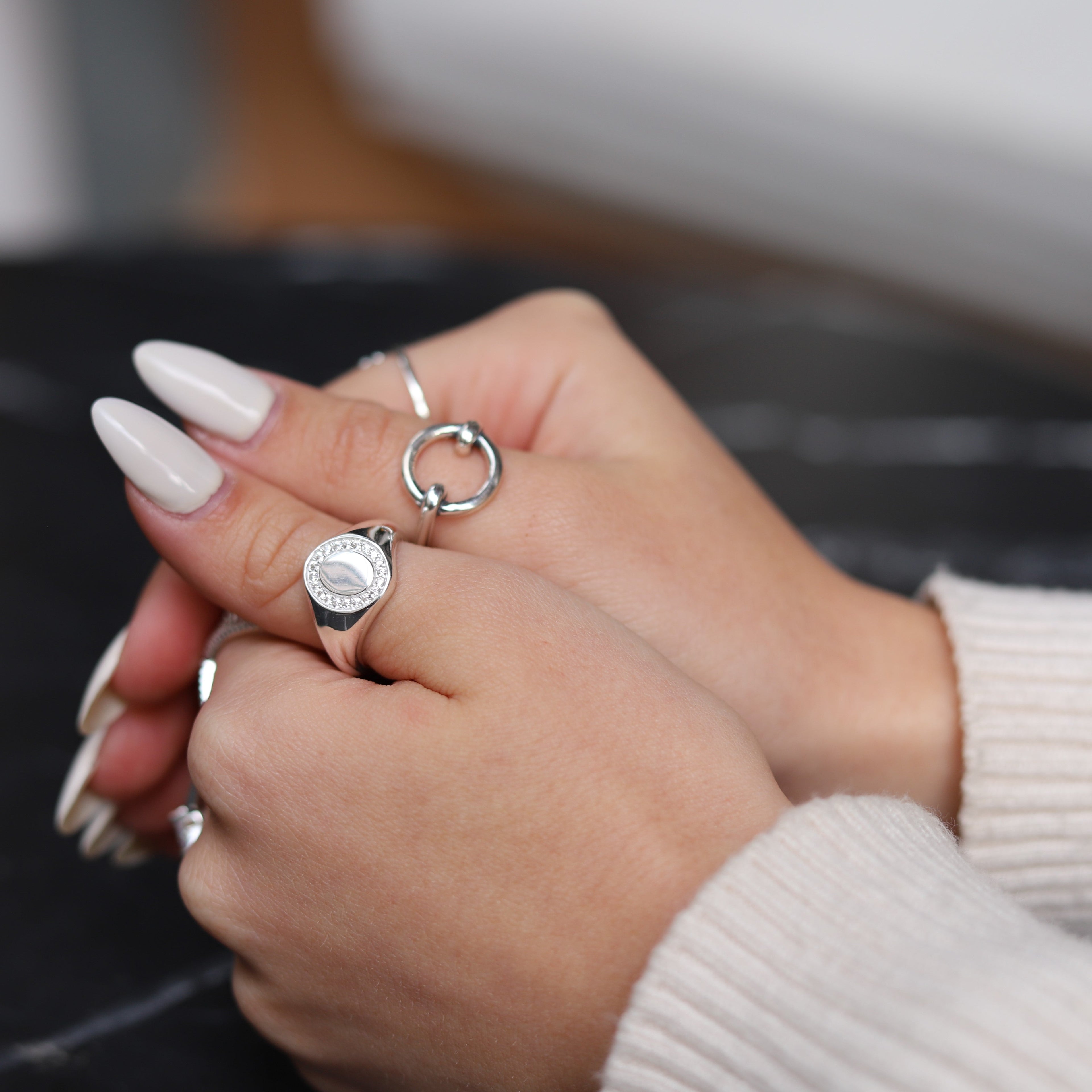 Jade Silver Ring