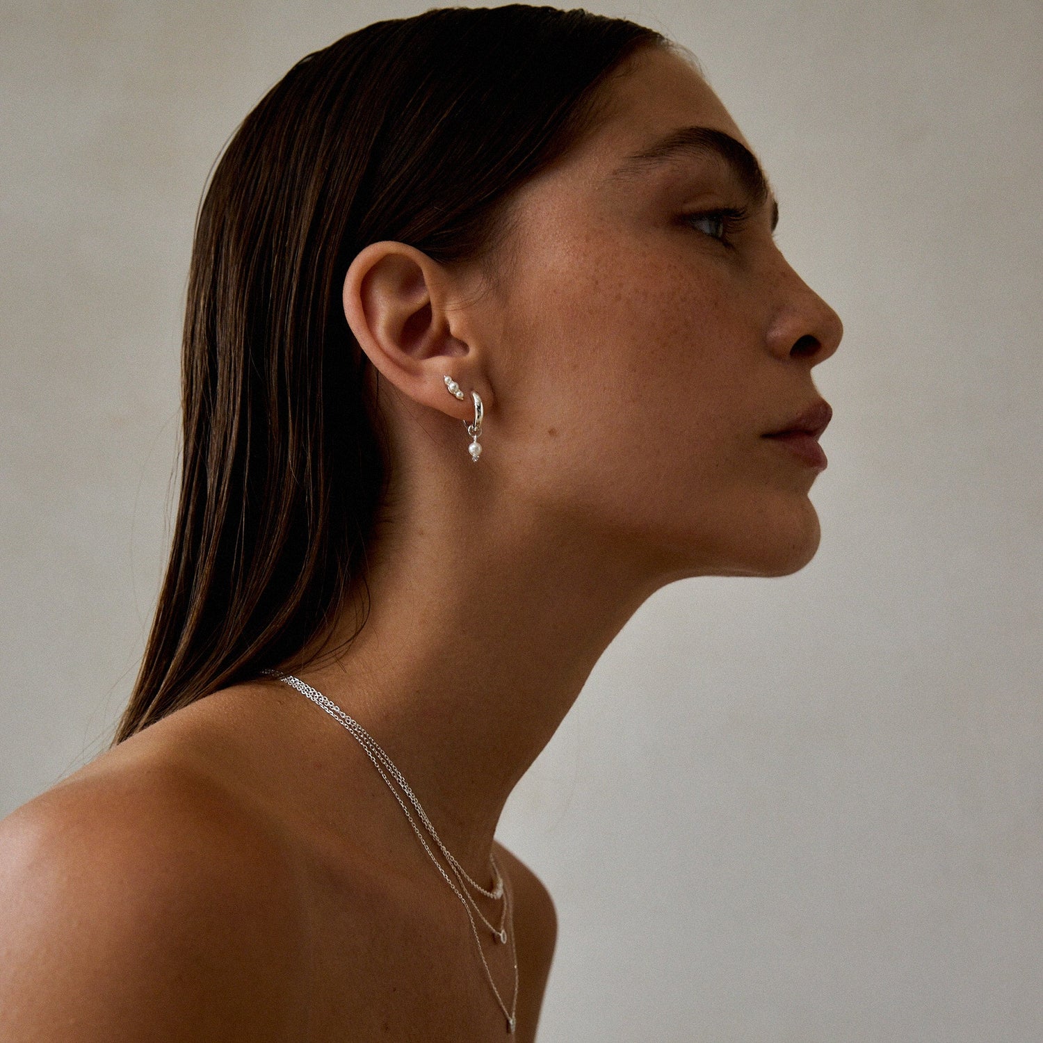 Pearl Silver Earrings