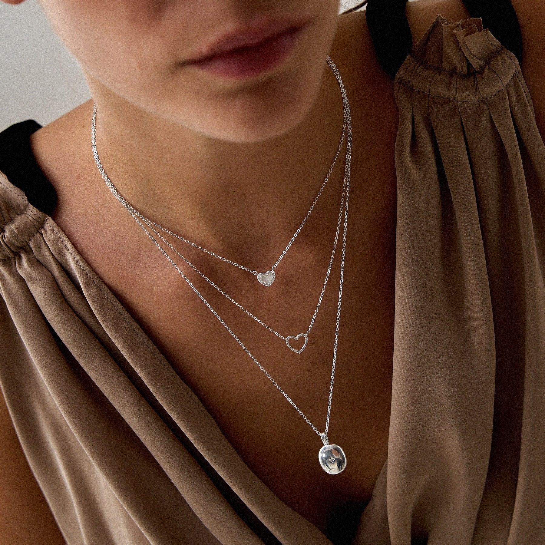 Cilia Silver Necklace