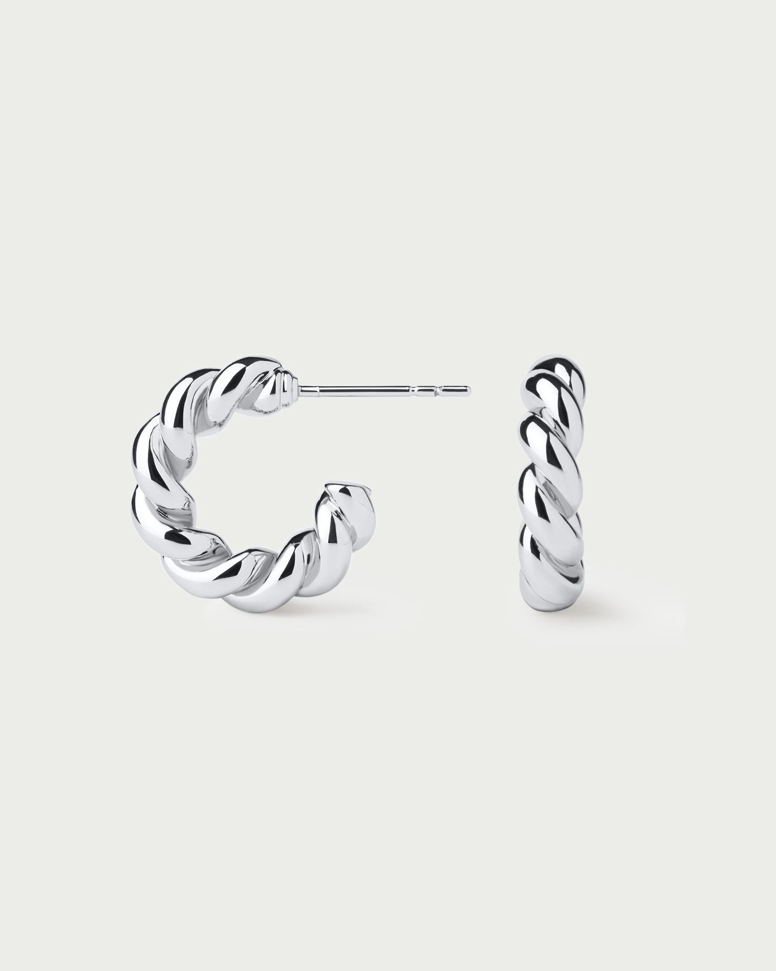 Twist Silver Earrings