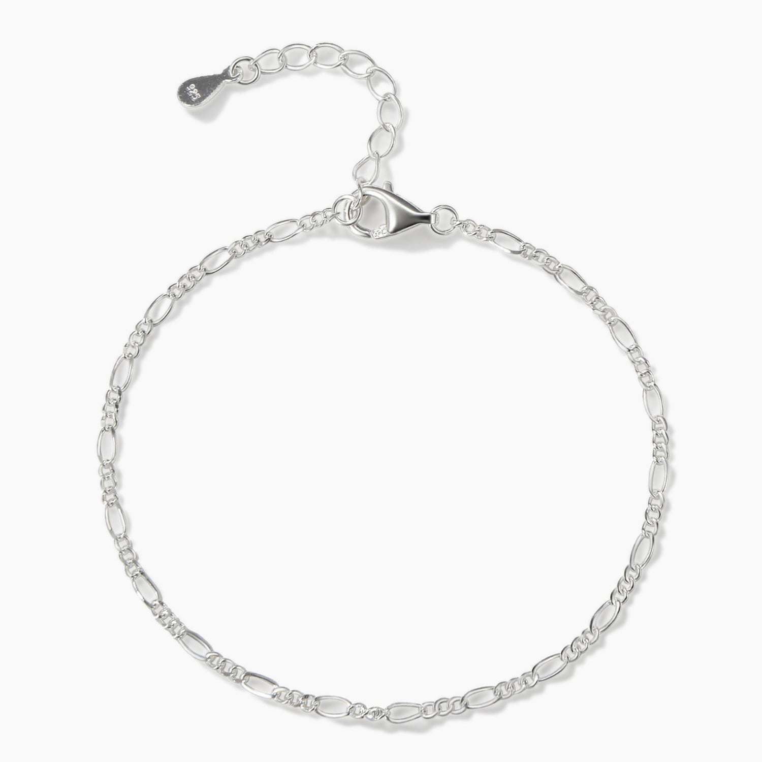 Thin Silver End Bracelet