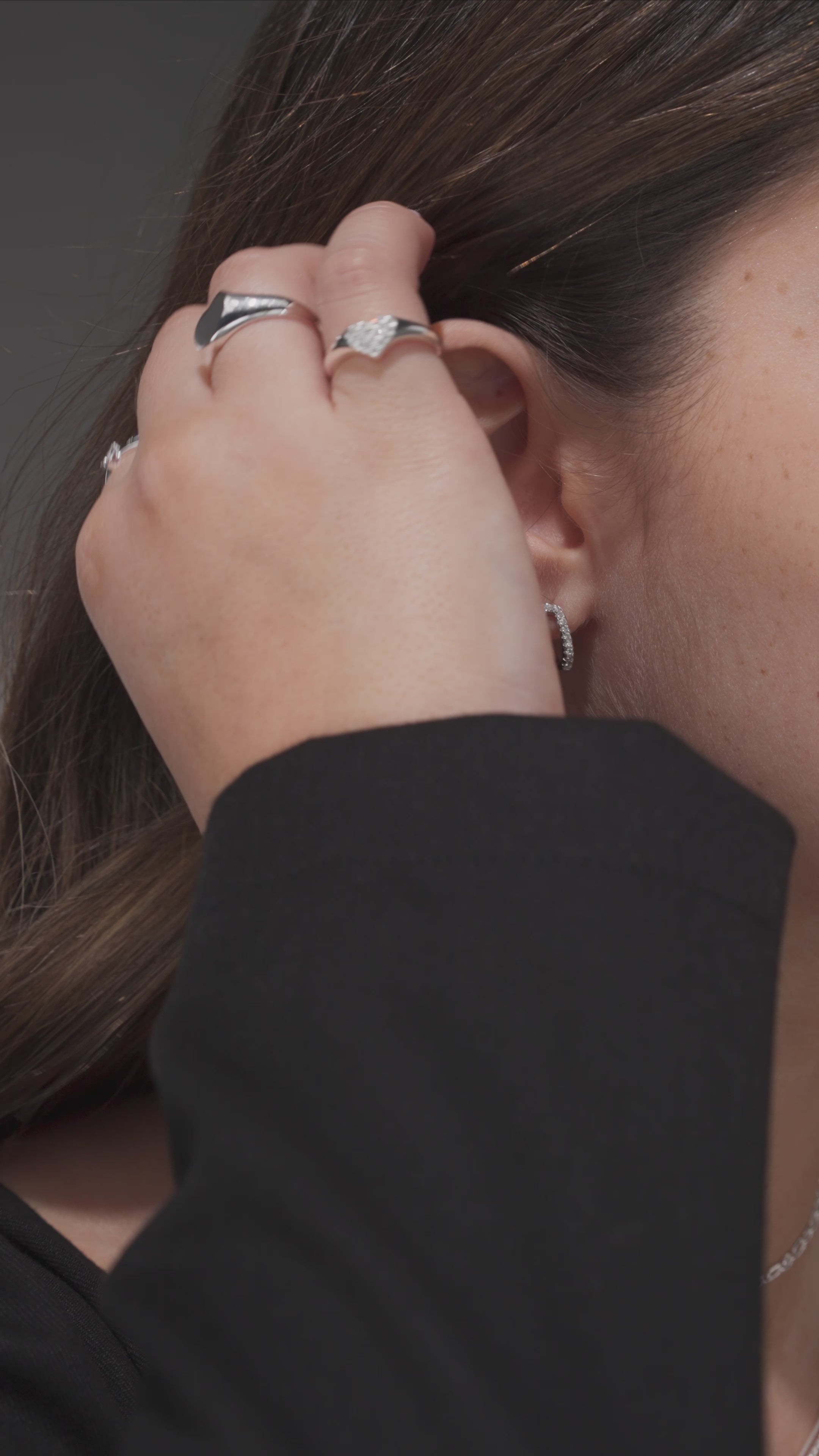 Nia Silver Earrings