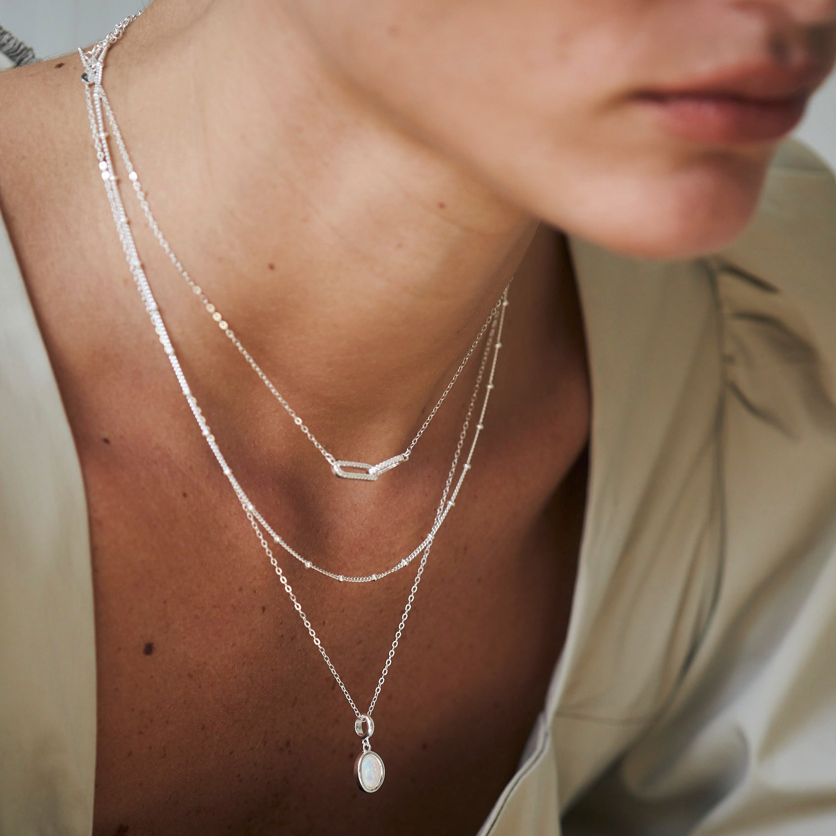 Party Silver Necklace