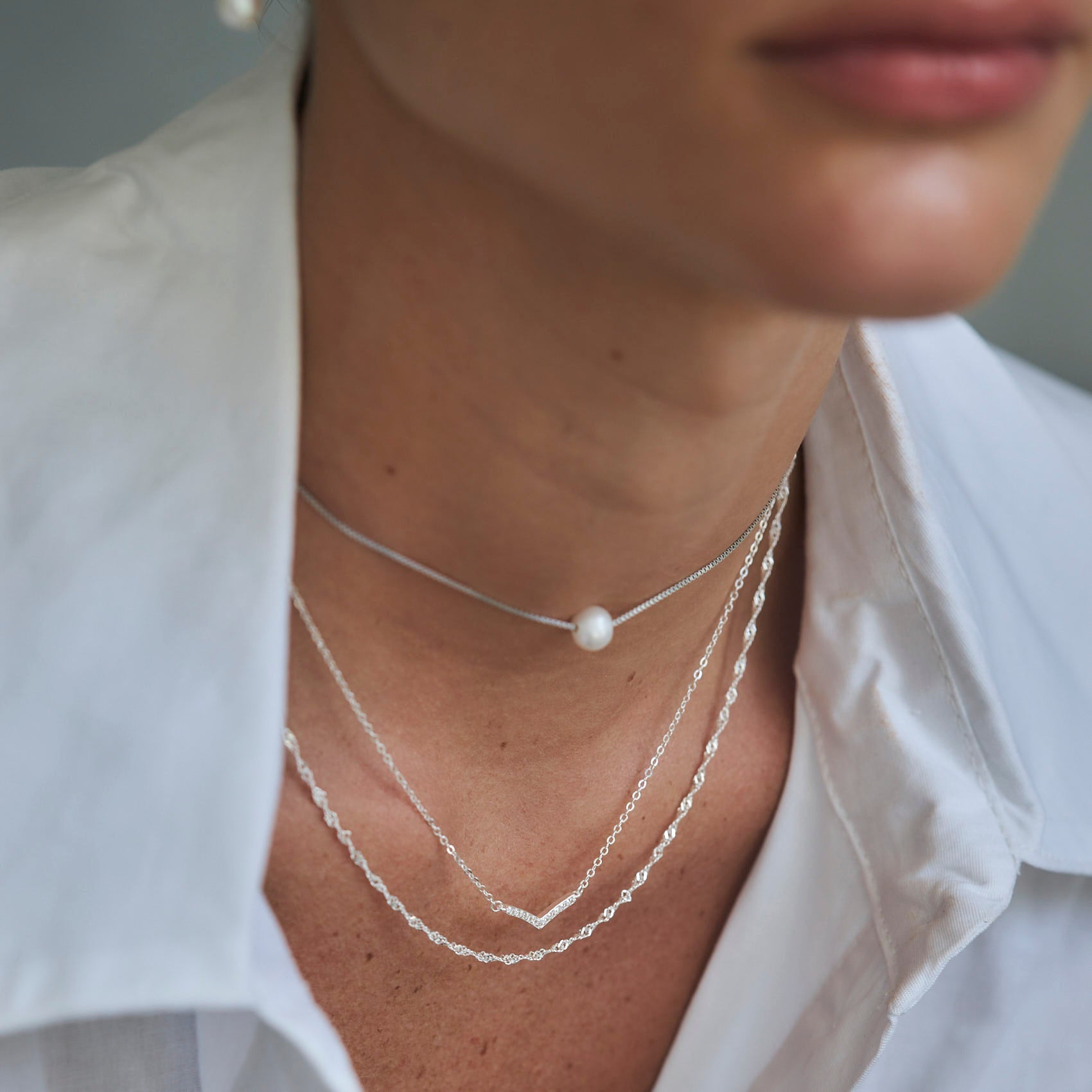Luciana Silver Necklace