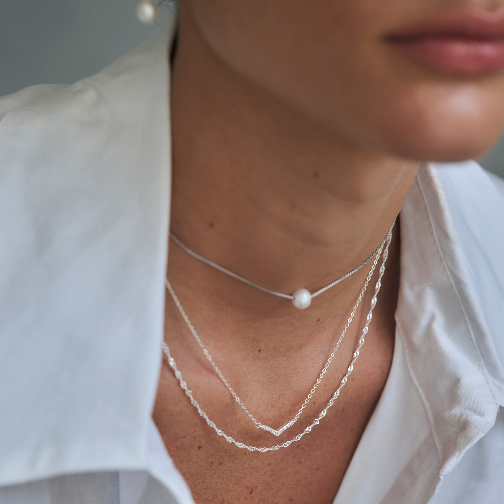 Luciana Silver Necklace