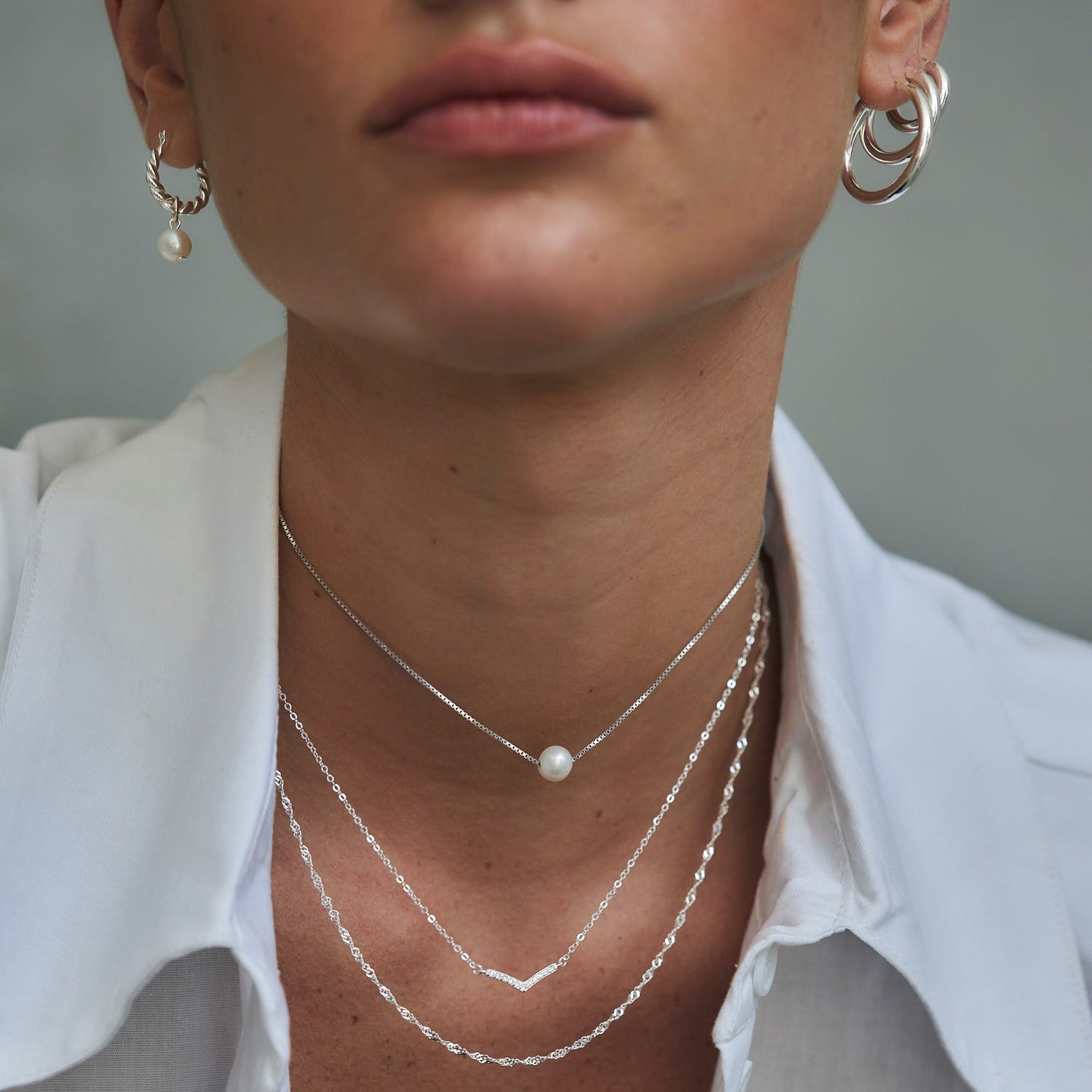 Luciana Silver Necklace