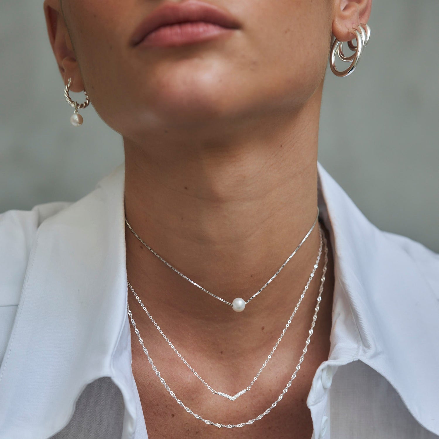 Luciana Silver Necklace