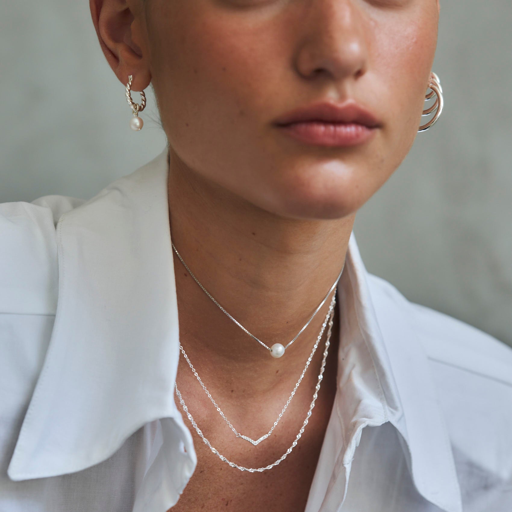 Luciana Silver Necklace
