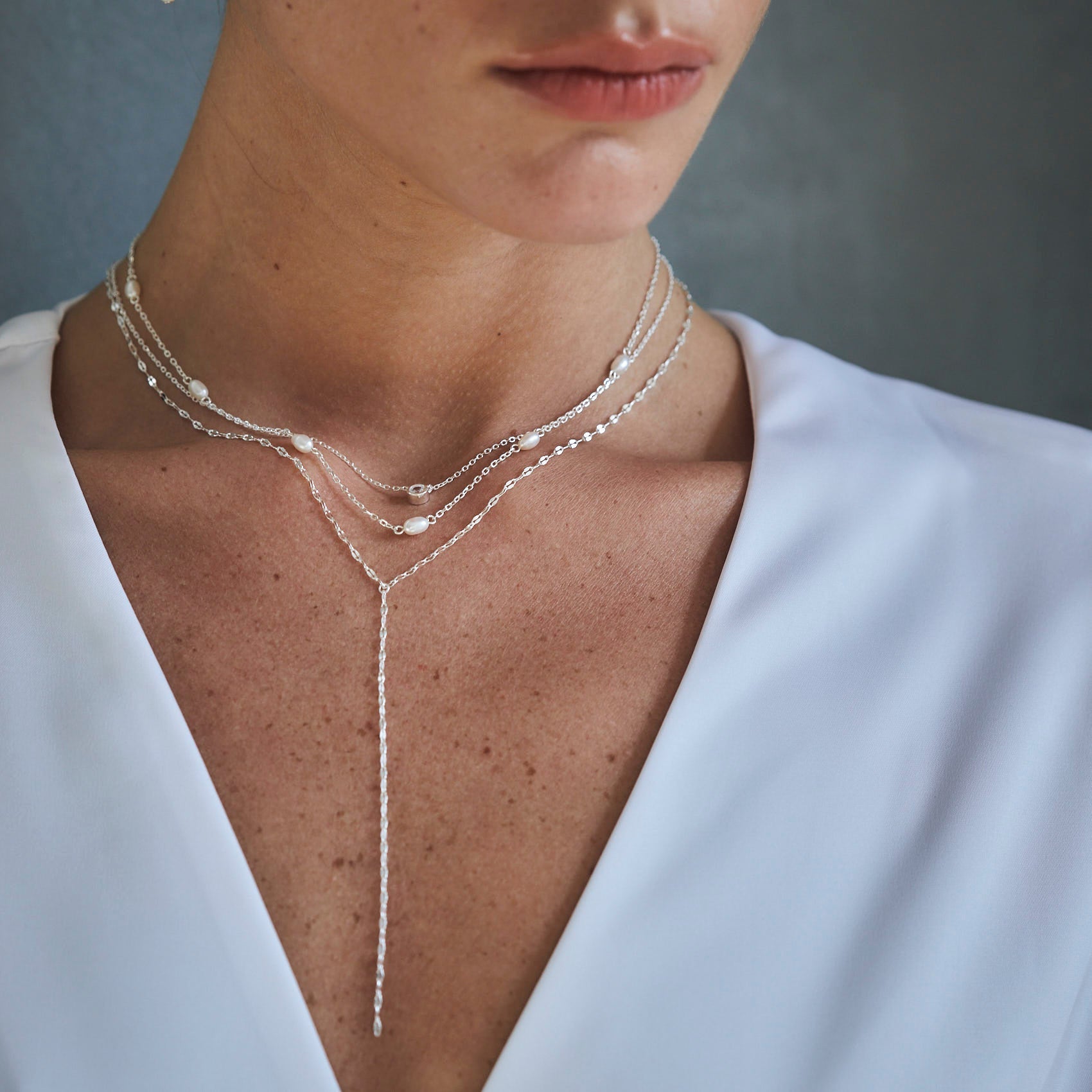 Amalia Silver Necklace