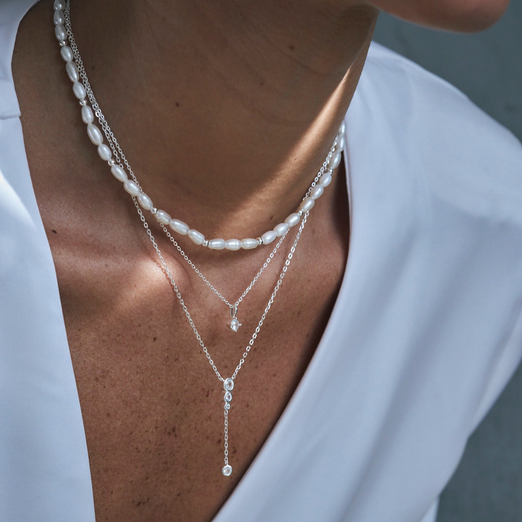 Counter Silver Necklace
