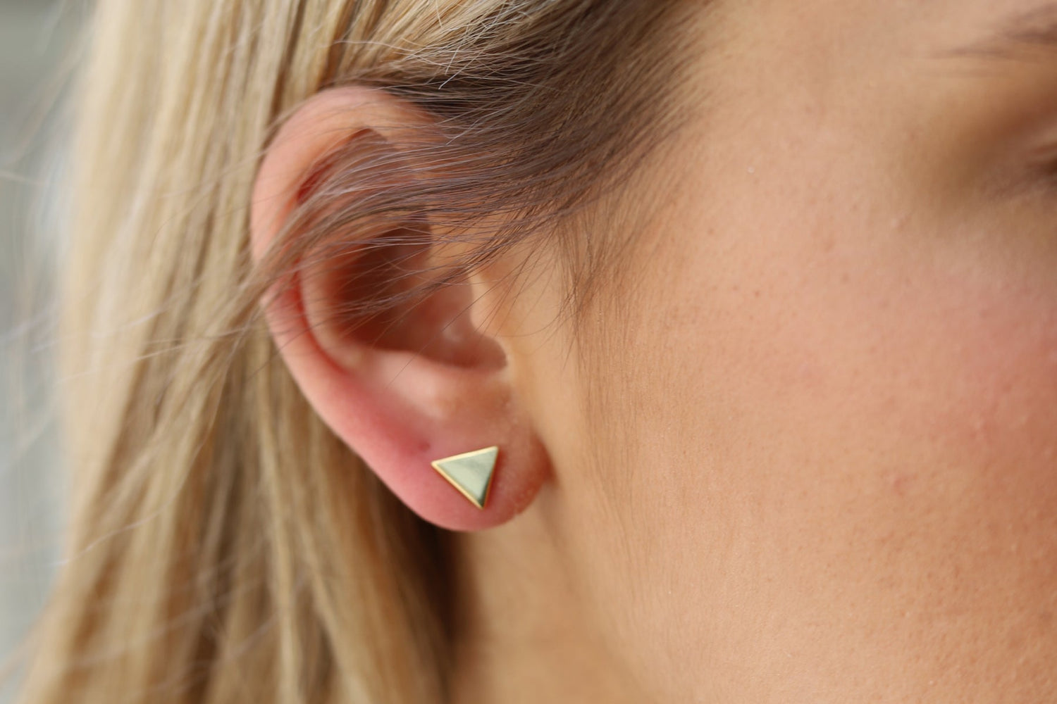 Gold-Plated Stud Earrings