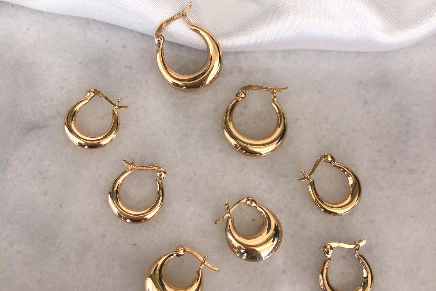 Gold-Plated Hoop Earrings