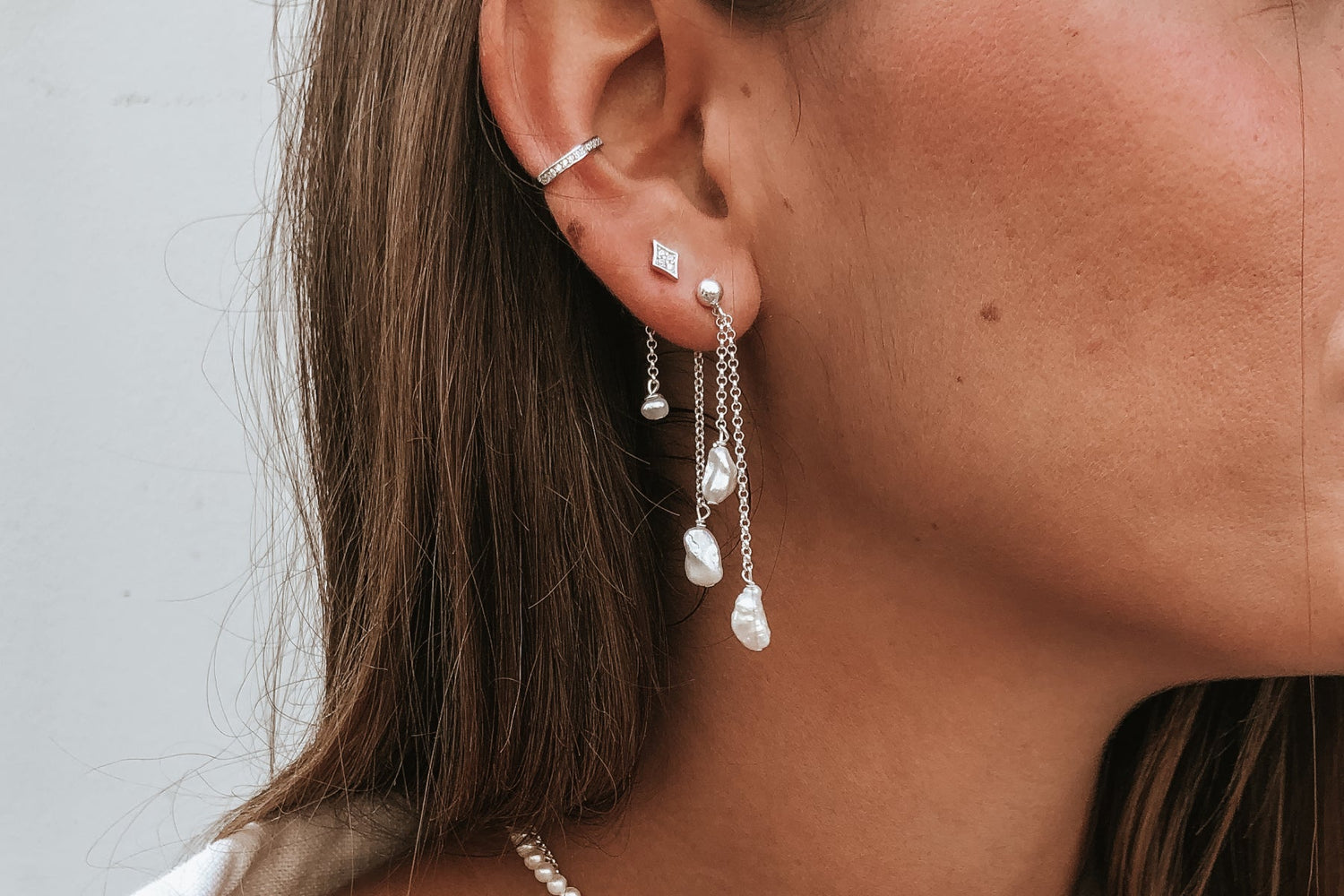 Sterling Silver 925 Drop Earrings