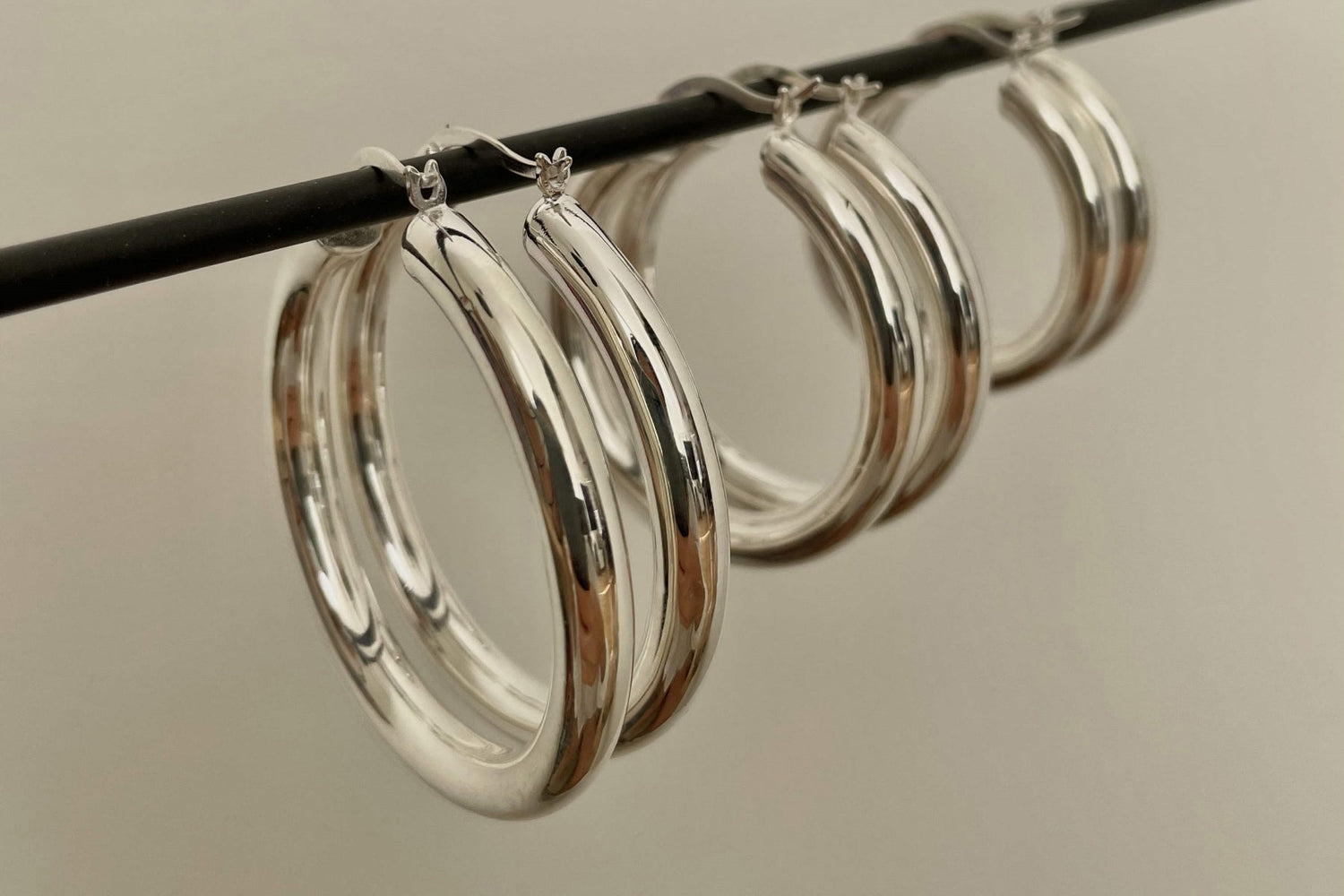 Sterling Silver 925 Hoop Earrings