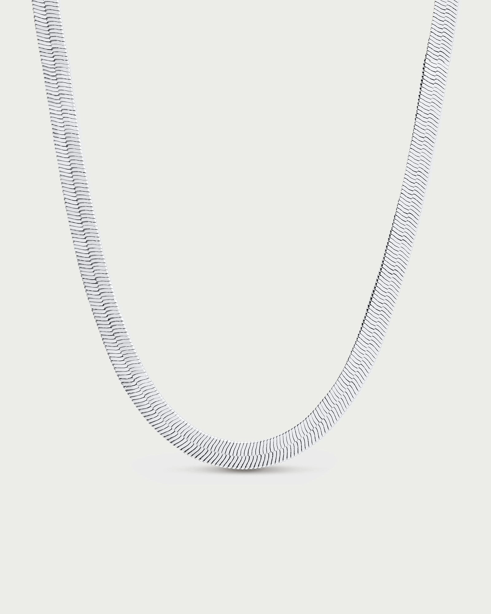 Crescent Silver Necklace