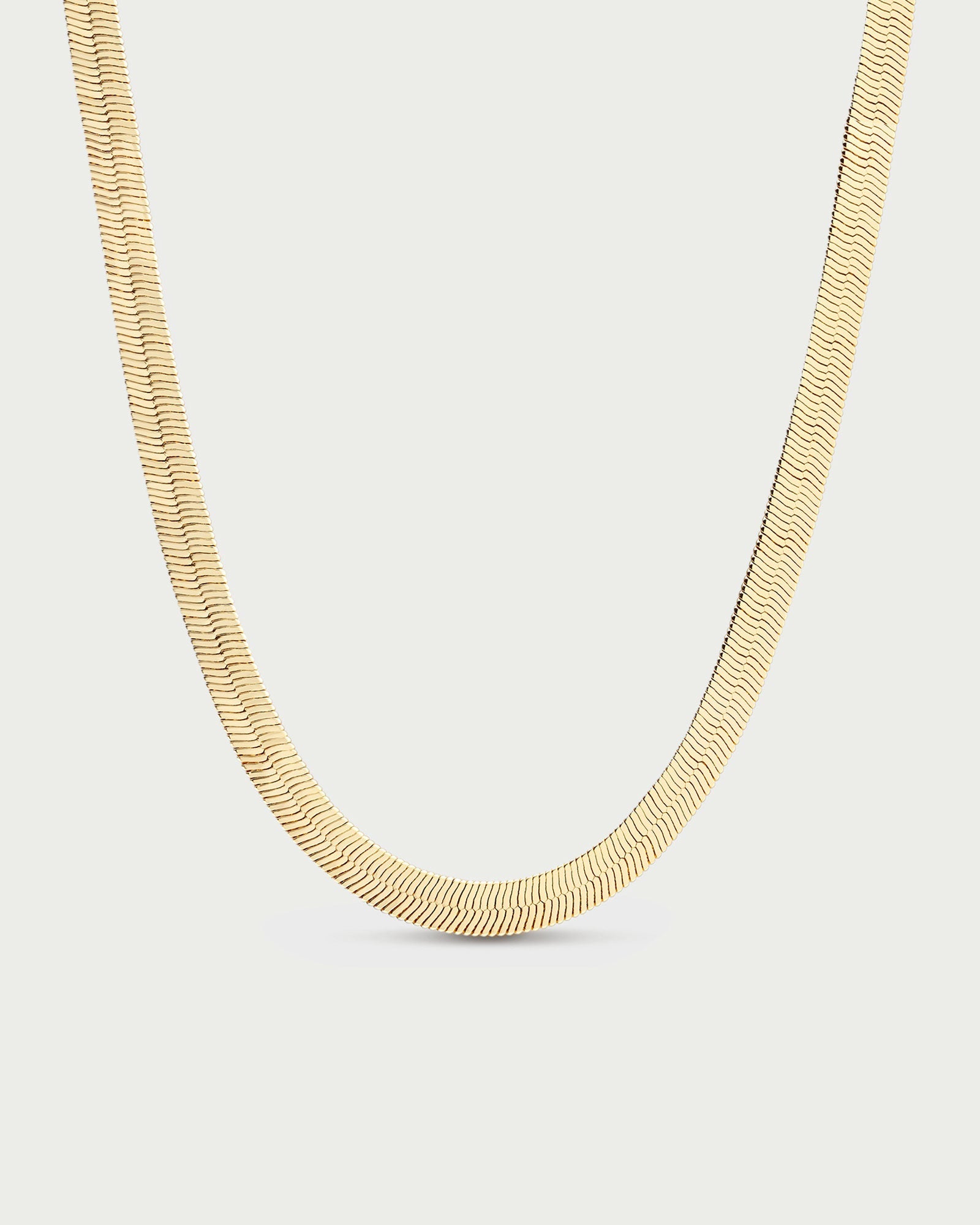 Crescent Gold Necklace