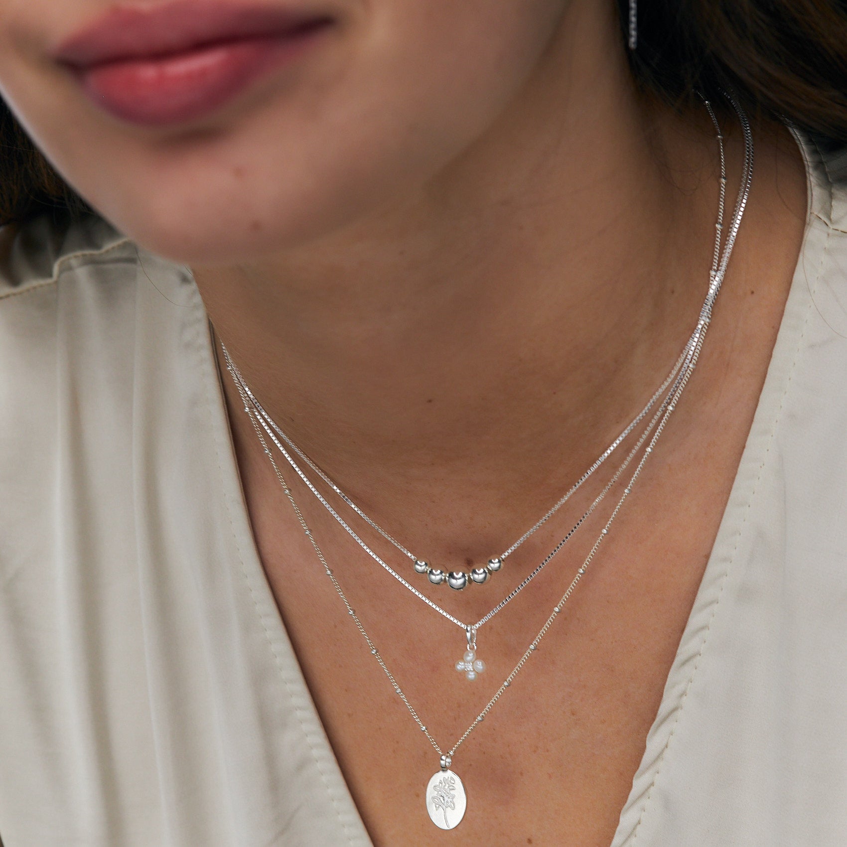 Pearl Flower Necklace