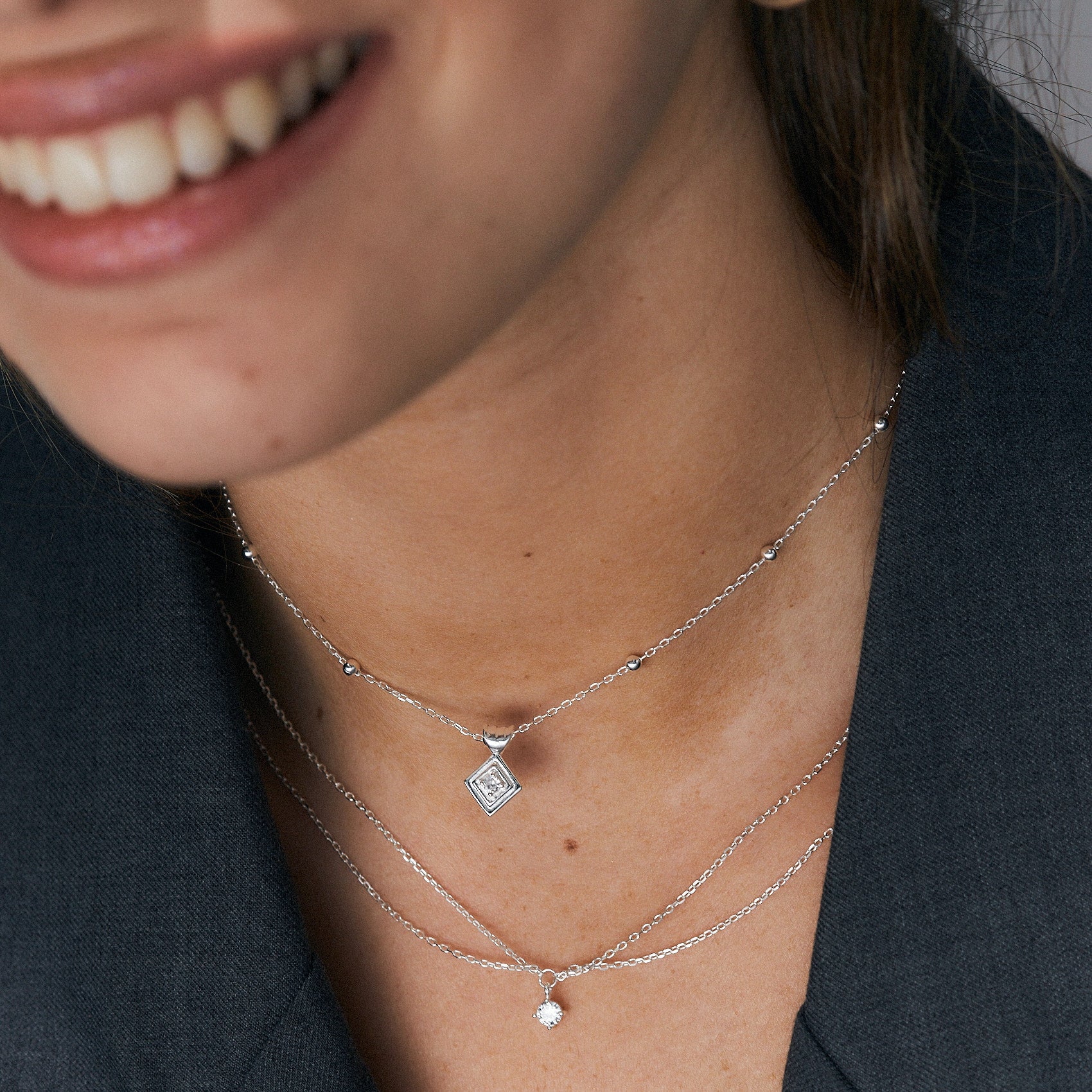 Claudia Silver Necklace
