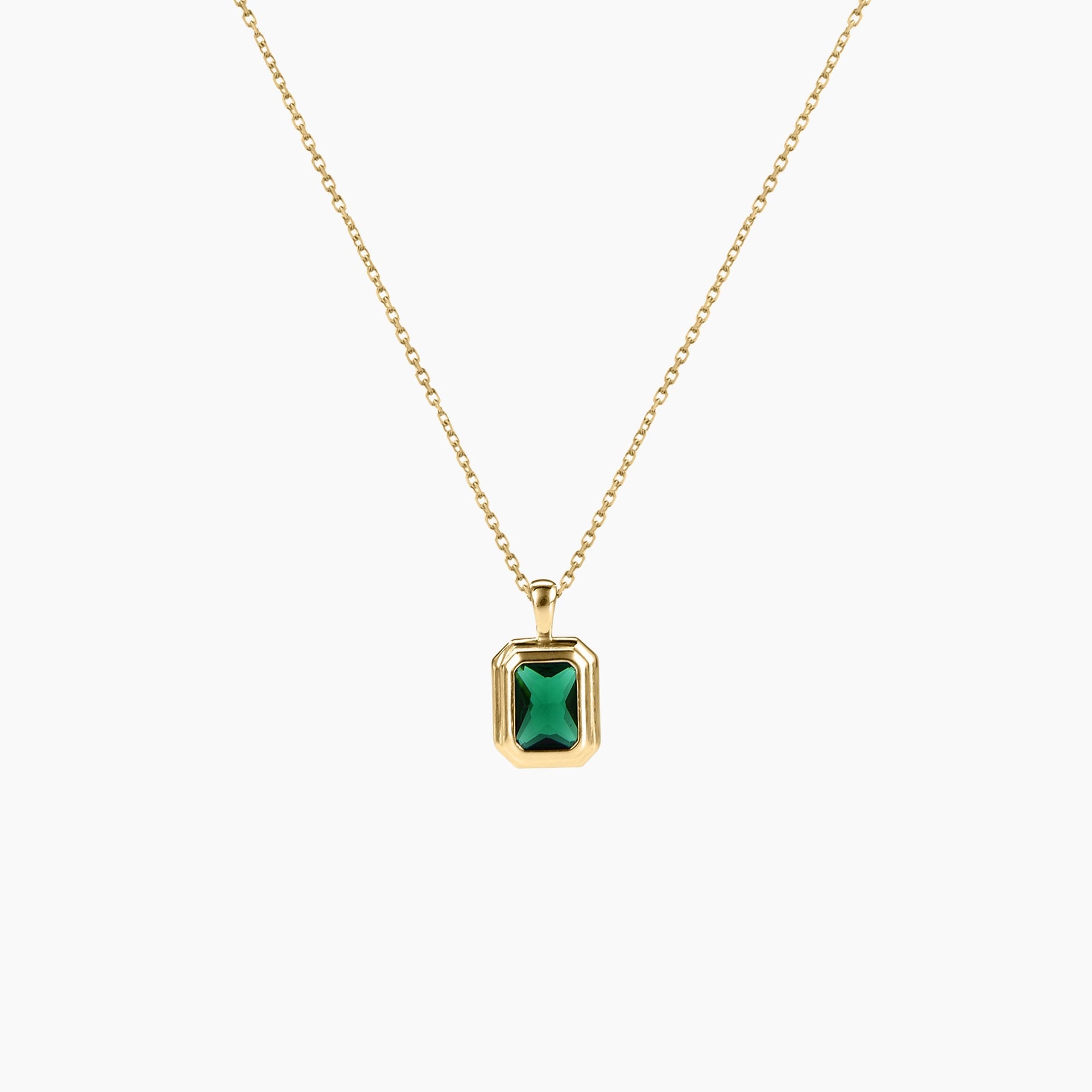 Emerald Gold Necklace