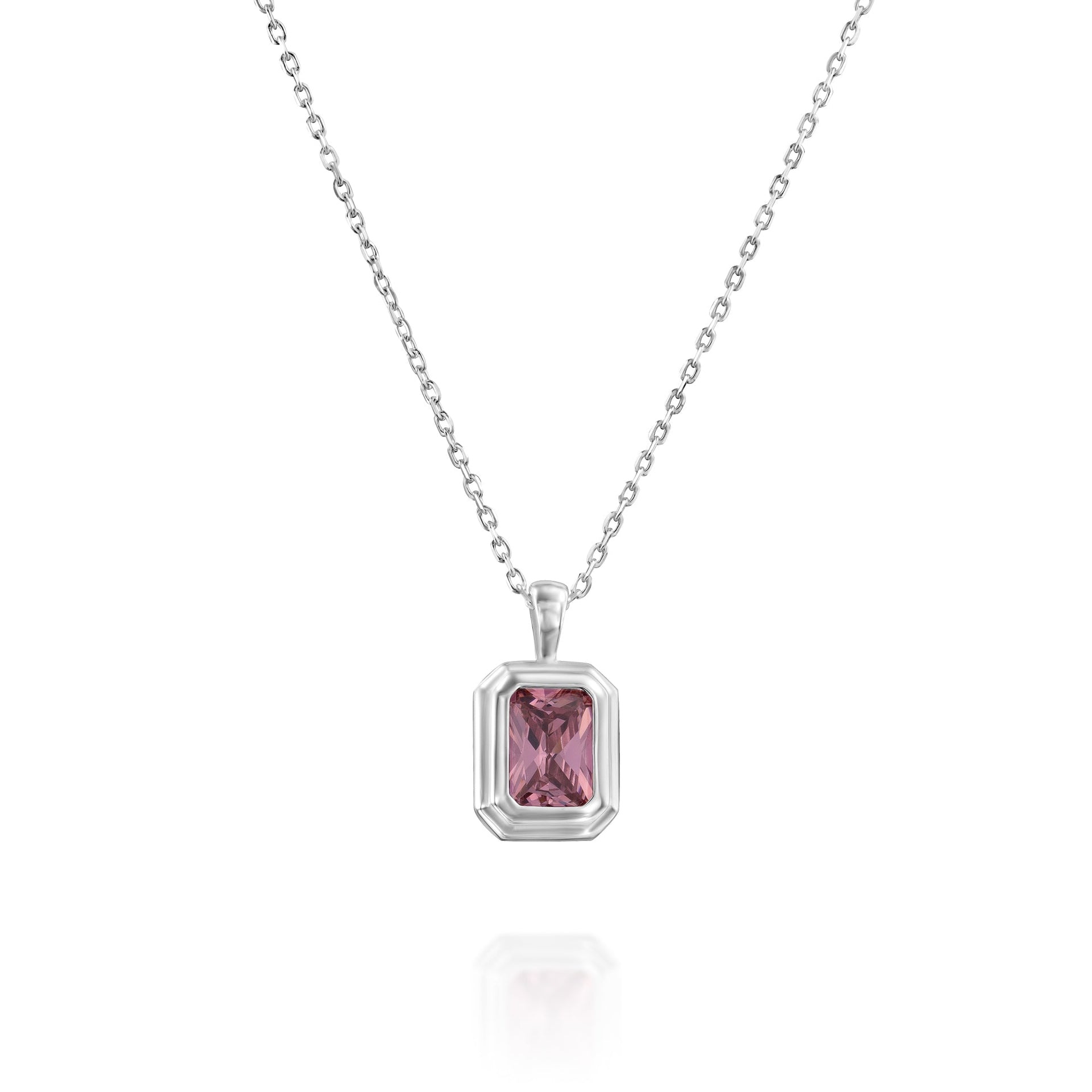 Rose Silver Necklace