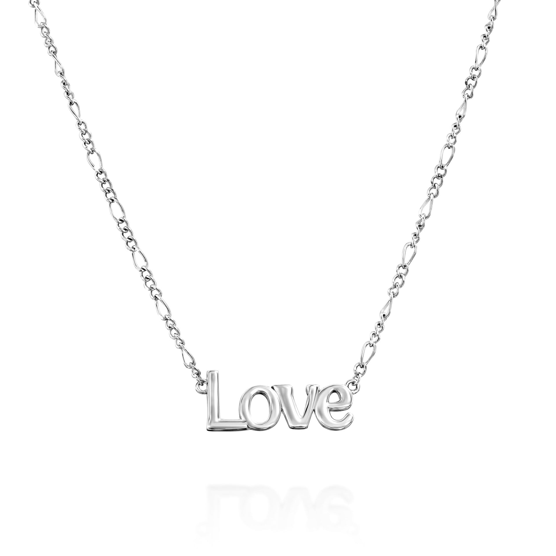 Love Silver Necklace