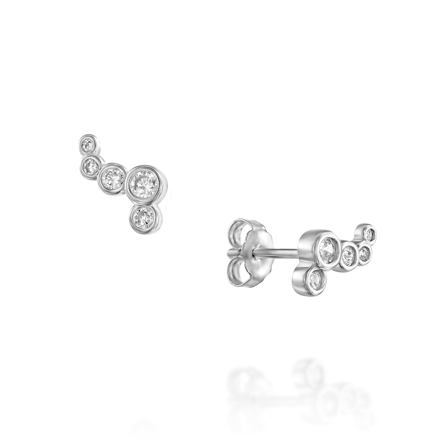 Bauble Silver Earrings