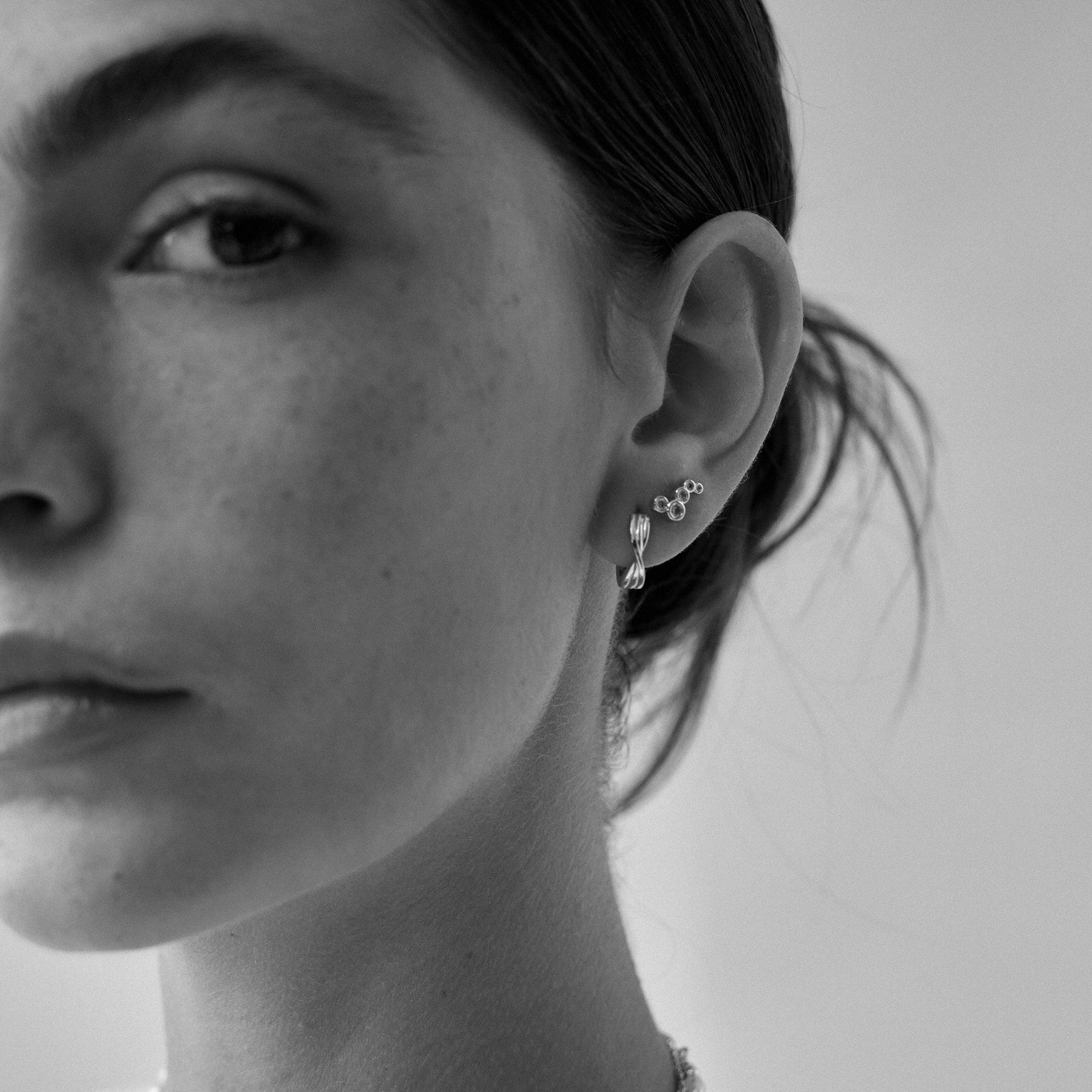 Twist Silver Earrings