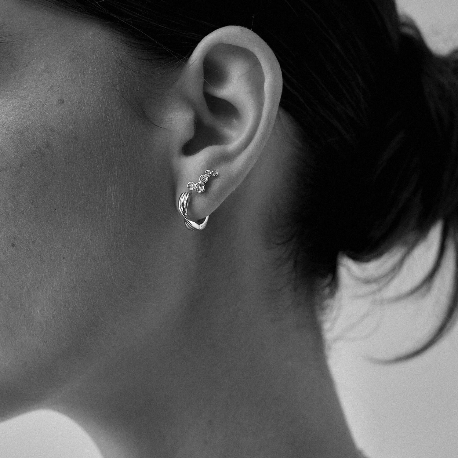 Twist Silver Earrings