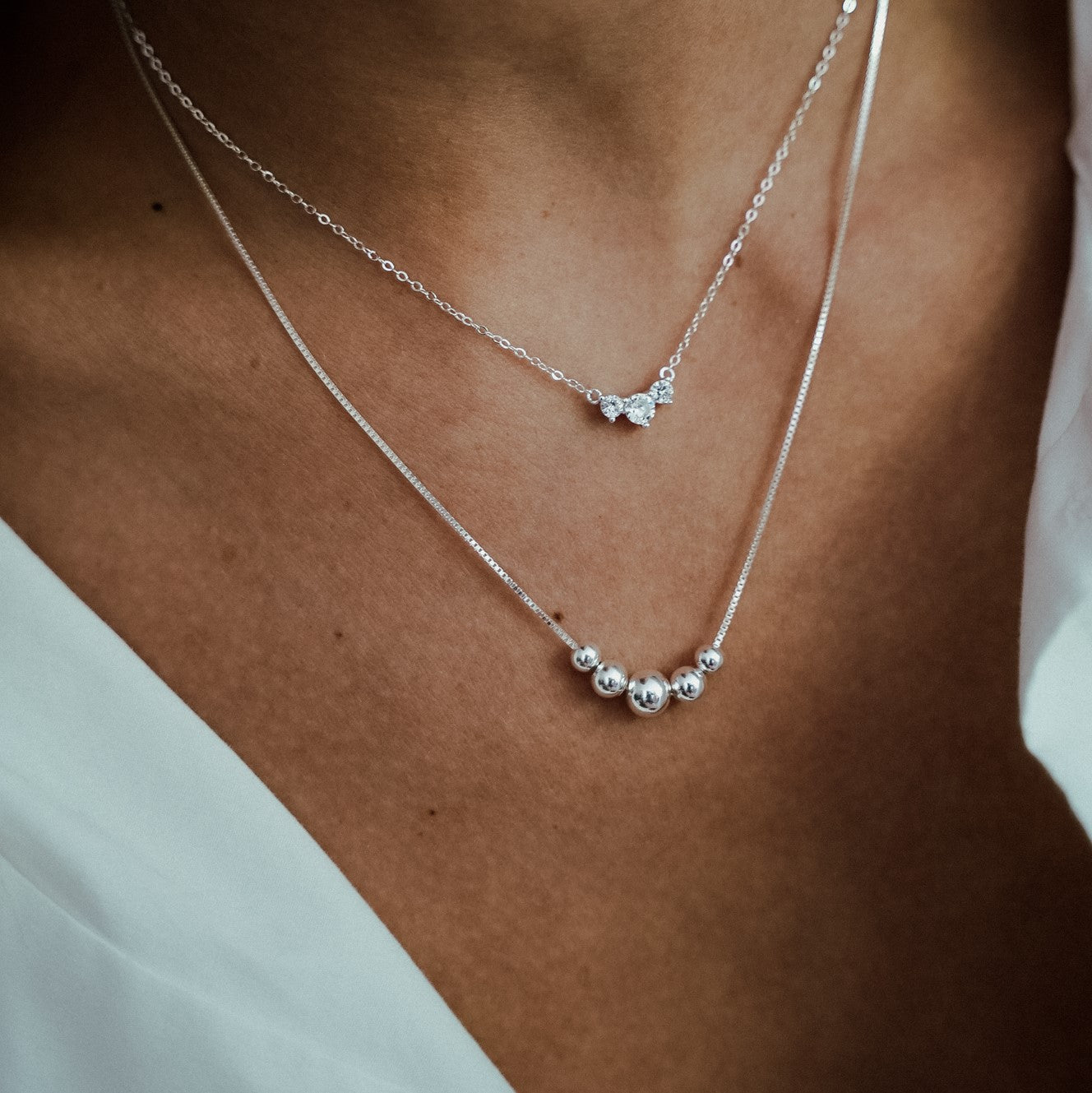 Vanessa Silver Necklace